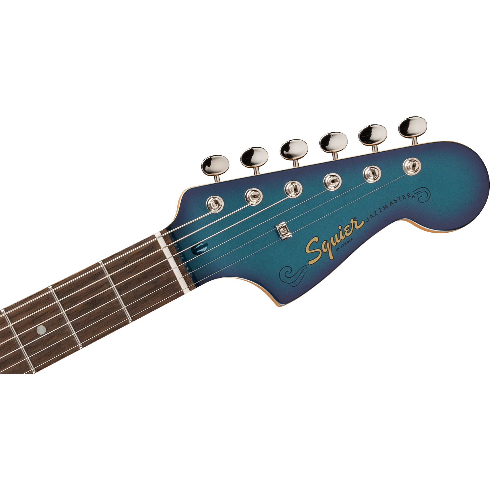Squier 037-4087-920 FSR 60s Jazzmaster w/ Trem, Matching Headstock, Competition Burgundy - Image 4
