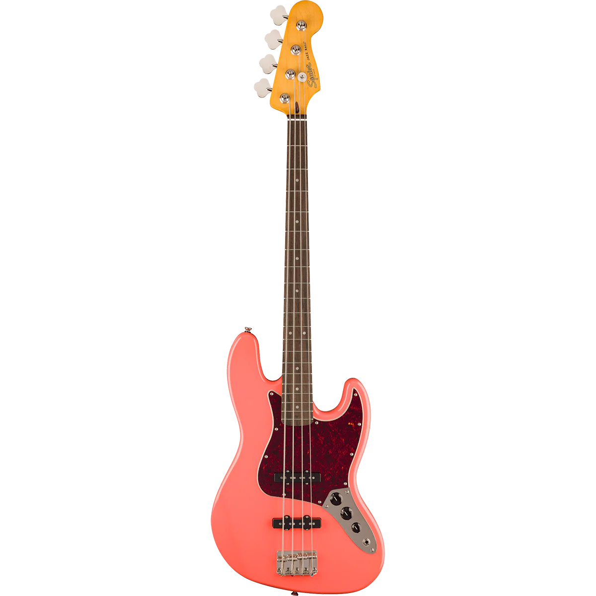 Squier 037-4530-511 Classic Vibe 60s J-Bass, LRL, Tortoishell PG, Tahitian Coral