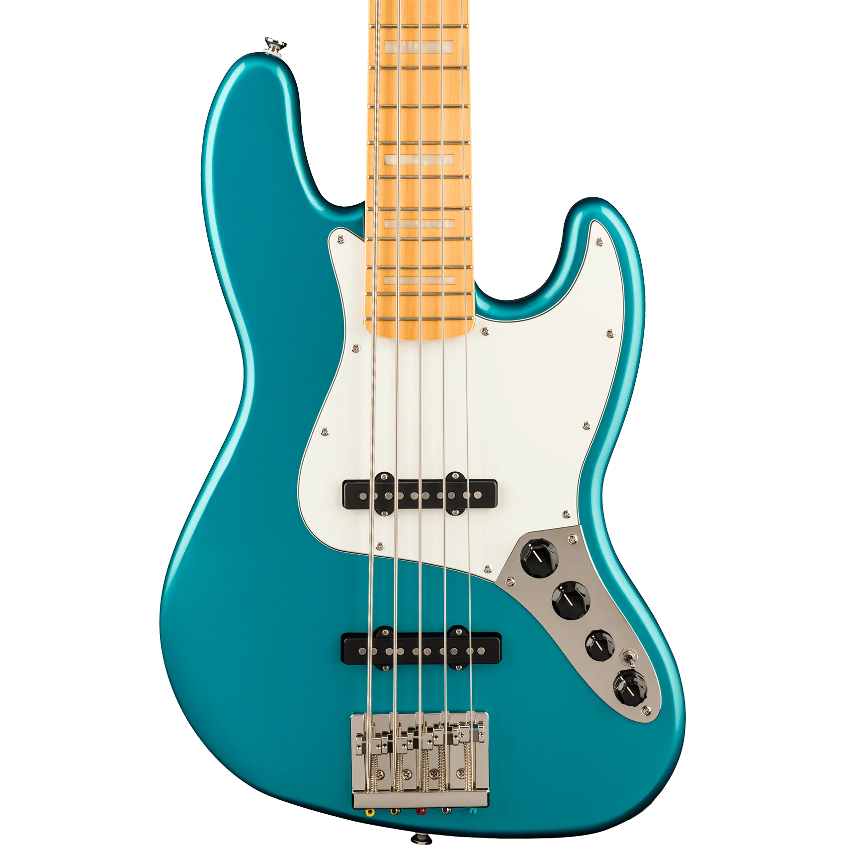 Squier 037-4543-508 Classic Vibe 70s J-Bass, Active, MN, Parchment PG, Ocean Turquoise - Image 3