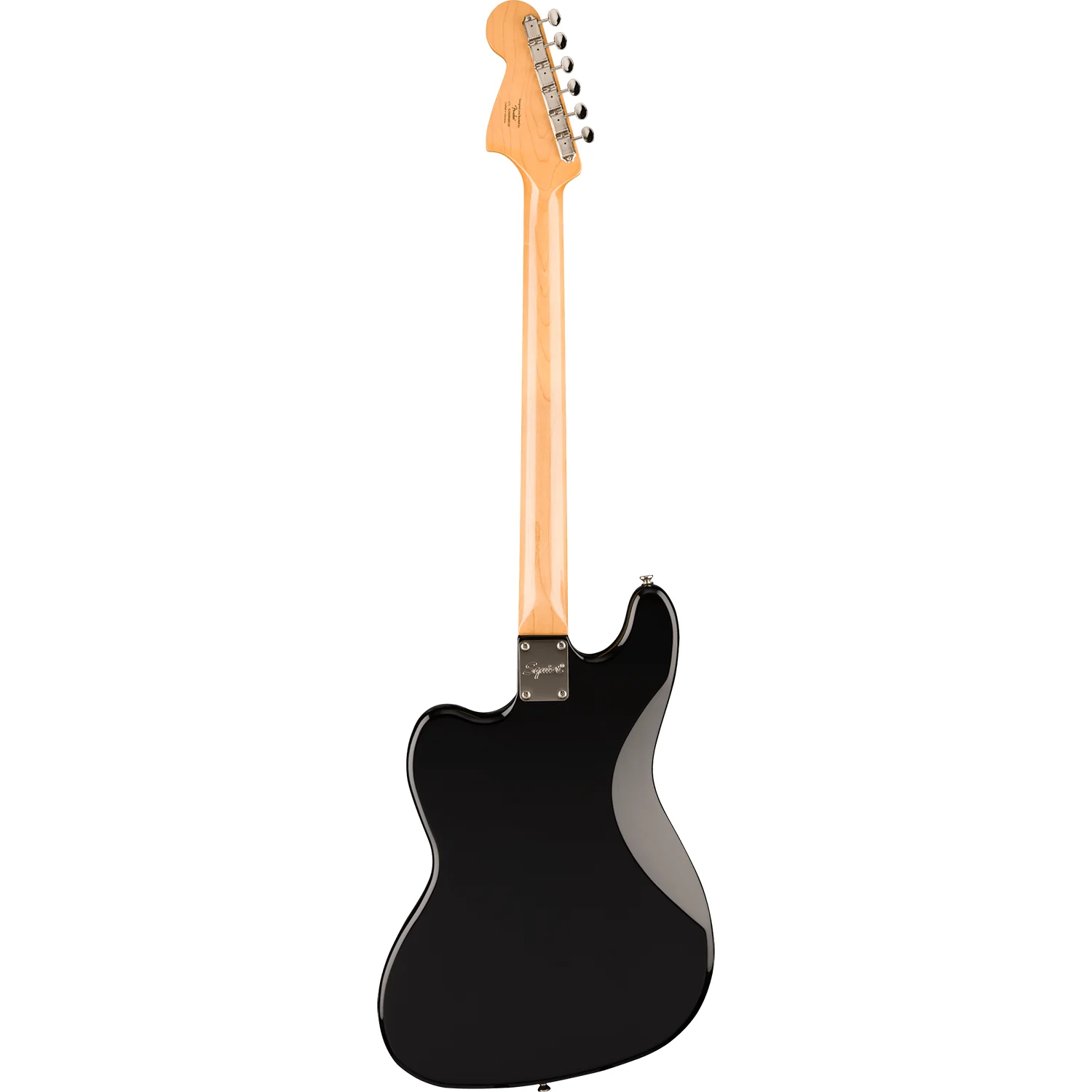 Squier 037-4586-506 FSR Classic Vibe Bass VI w/ Trem, MN, Matching Headsock, Black - Image 2