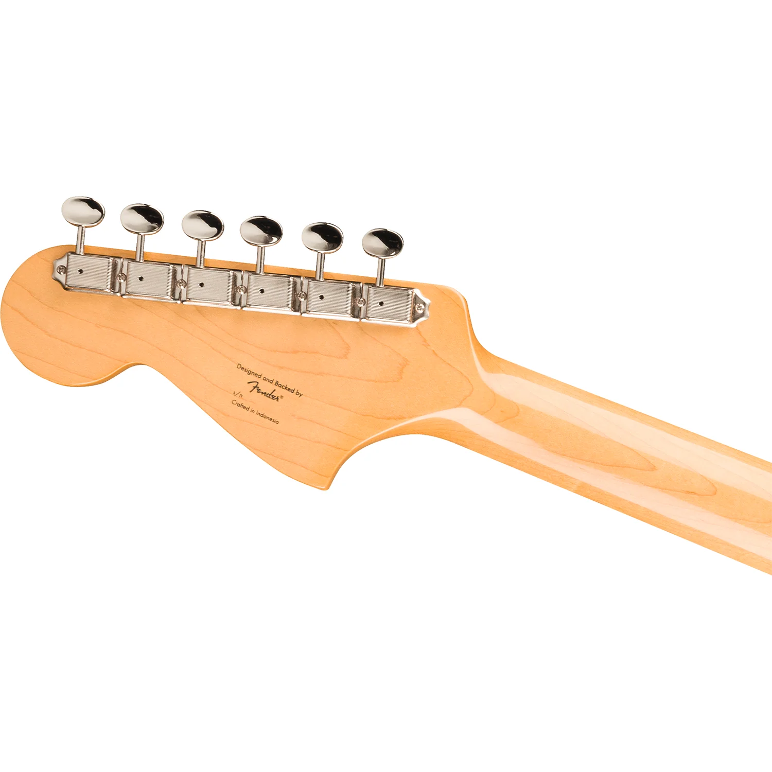 Squier 037-4586-506 FSR Classic Vibe Bass VI w/ Trem, MN, Matching Headsock, Black - Image 5