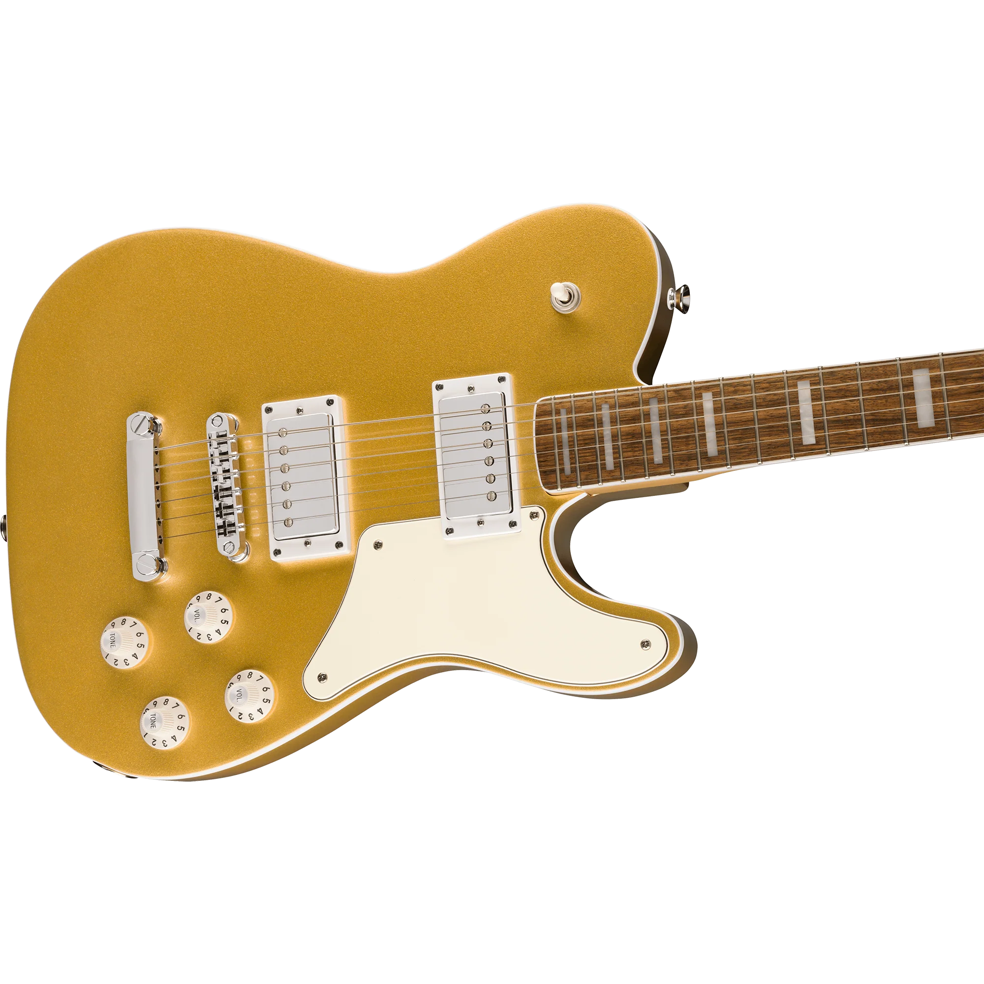 Squier 037-7025-578 LTD Paranormal Troublemaker Tele Deluxe, Aztec Gold - Image 4