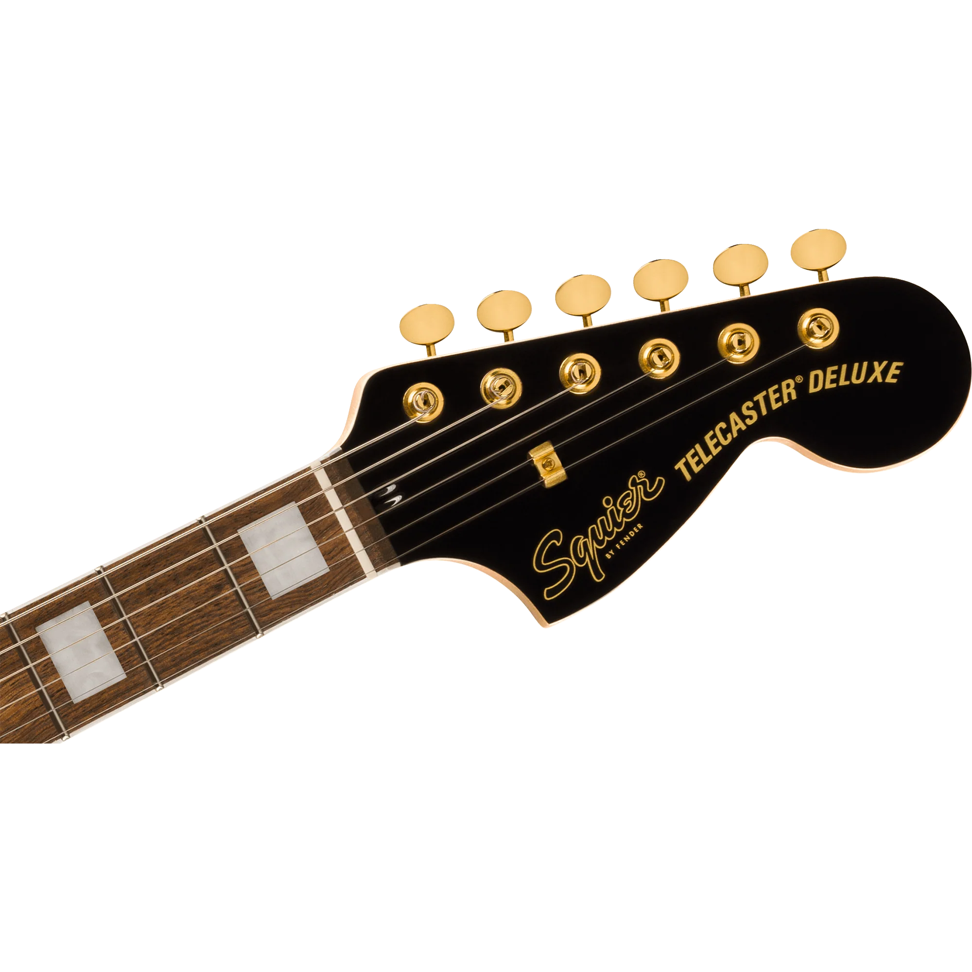 Squier 037-7026-506 LTD Paranormal Troublemaker Tele Deluxe, Gold Hardware, Black - Image 5