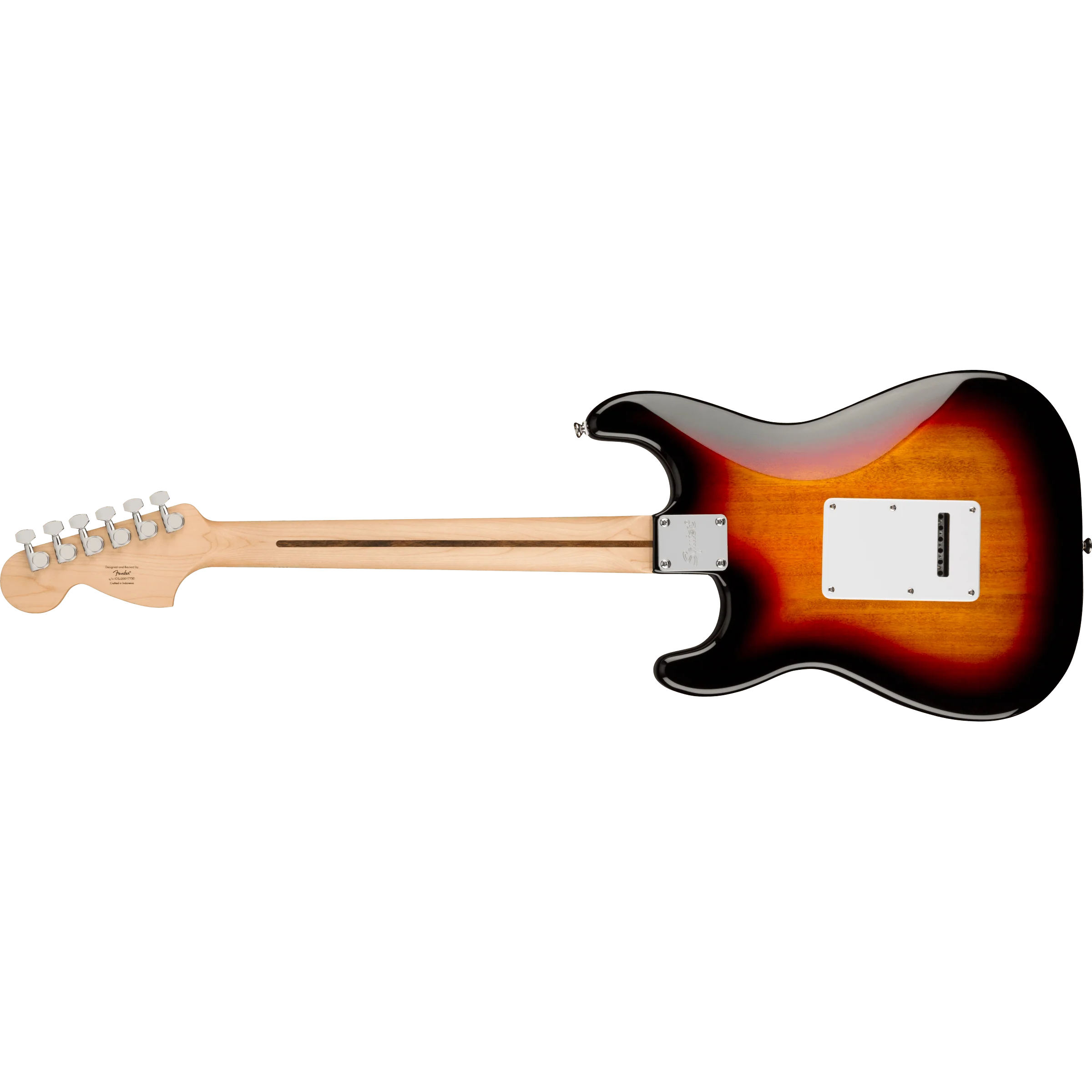 Squier 037-8000-500 Affinity Strat, SSS, Maple, WPG, 3-Color Sunburst - Image 2