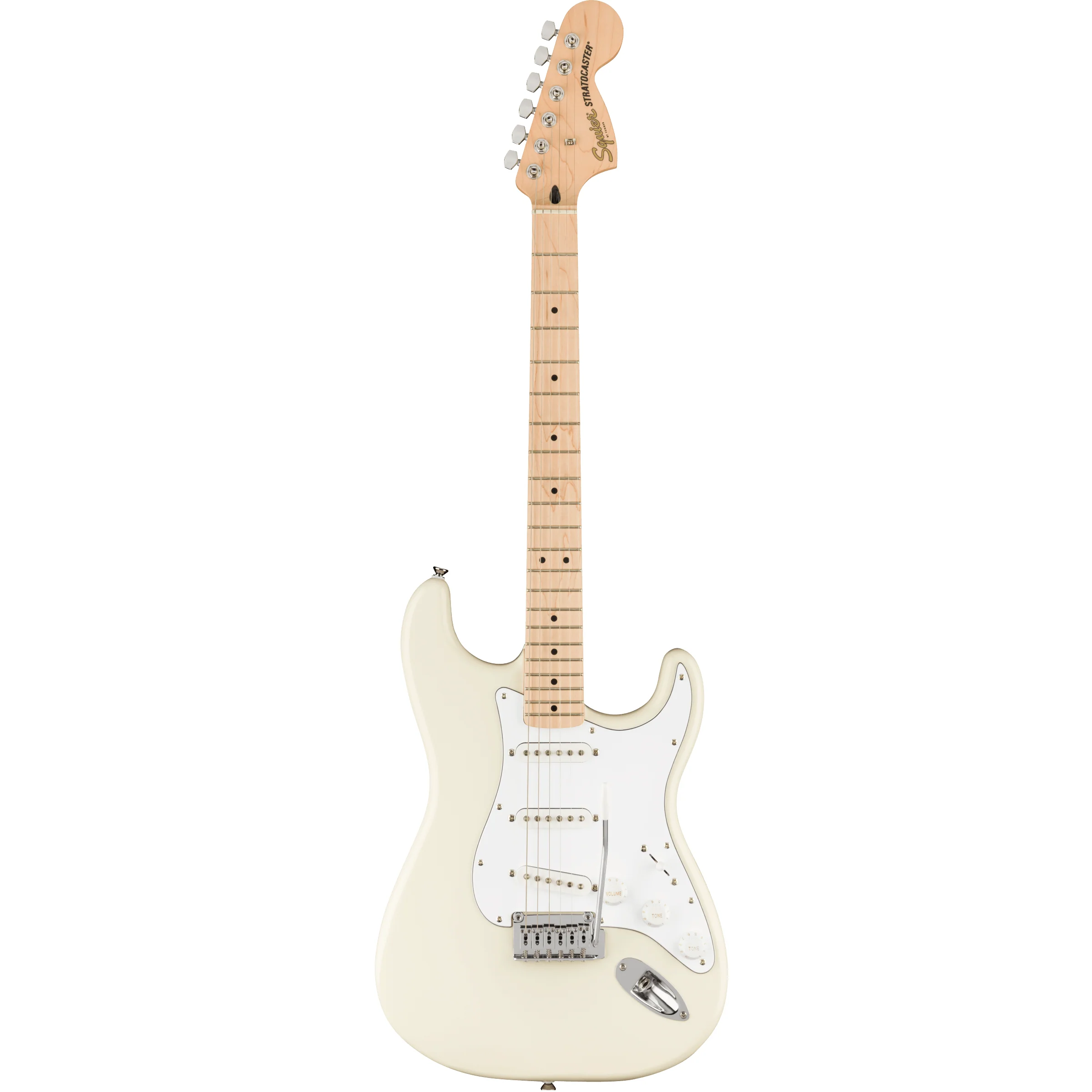 Squier 037-8002-505 Affinity Strat, SSS, Mapel, WPG, Olympic White