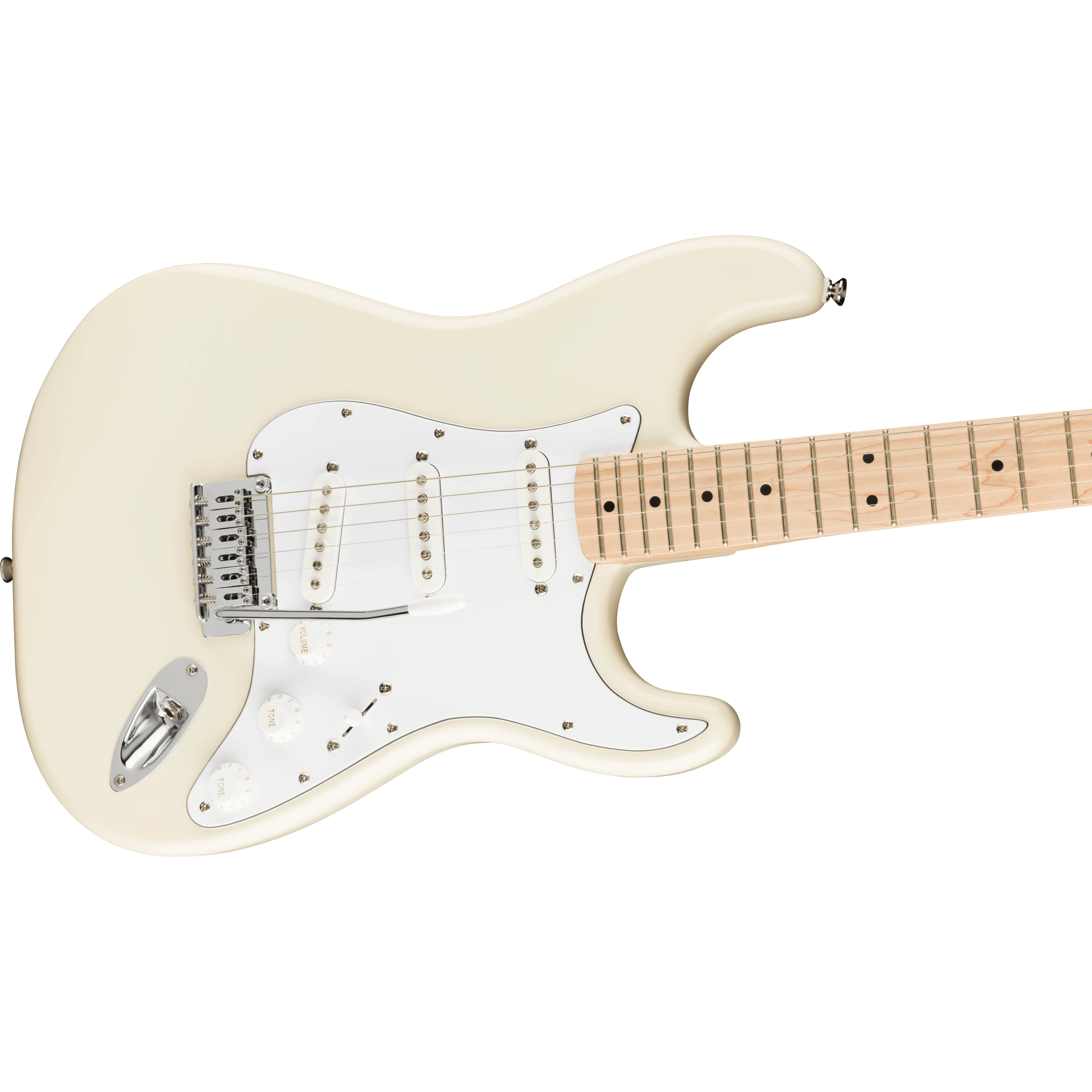 Squier 037-8002-505 Affinity Strat, SSS, Mapel, WPG, Olympic White - Image 3