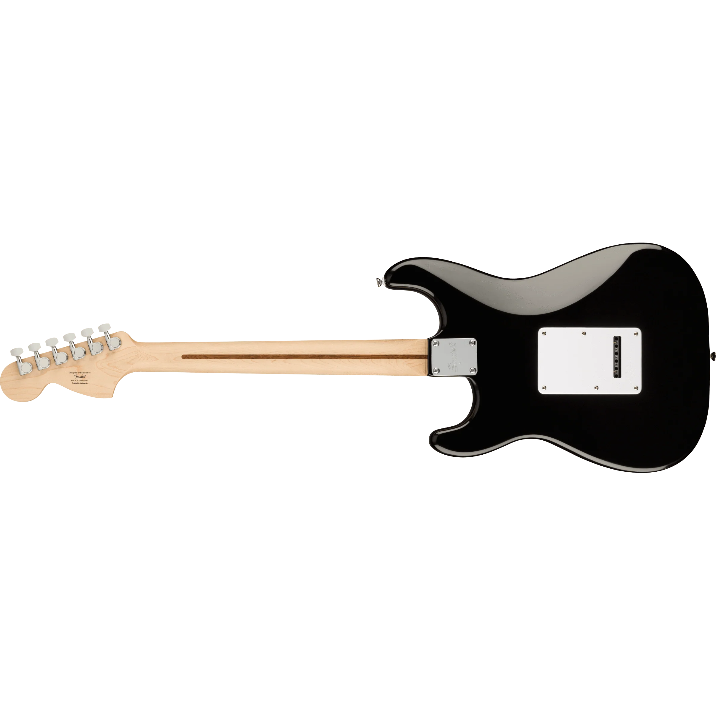 Squier 037-8002-506 Affinity Strat, SSS, Mapel, WPG, Black - Image 2