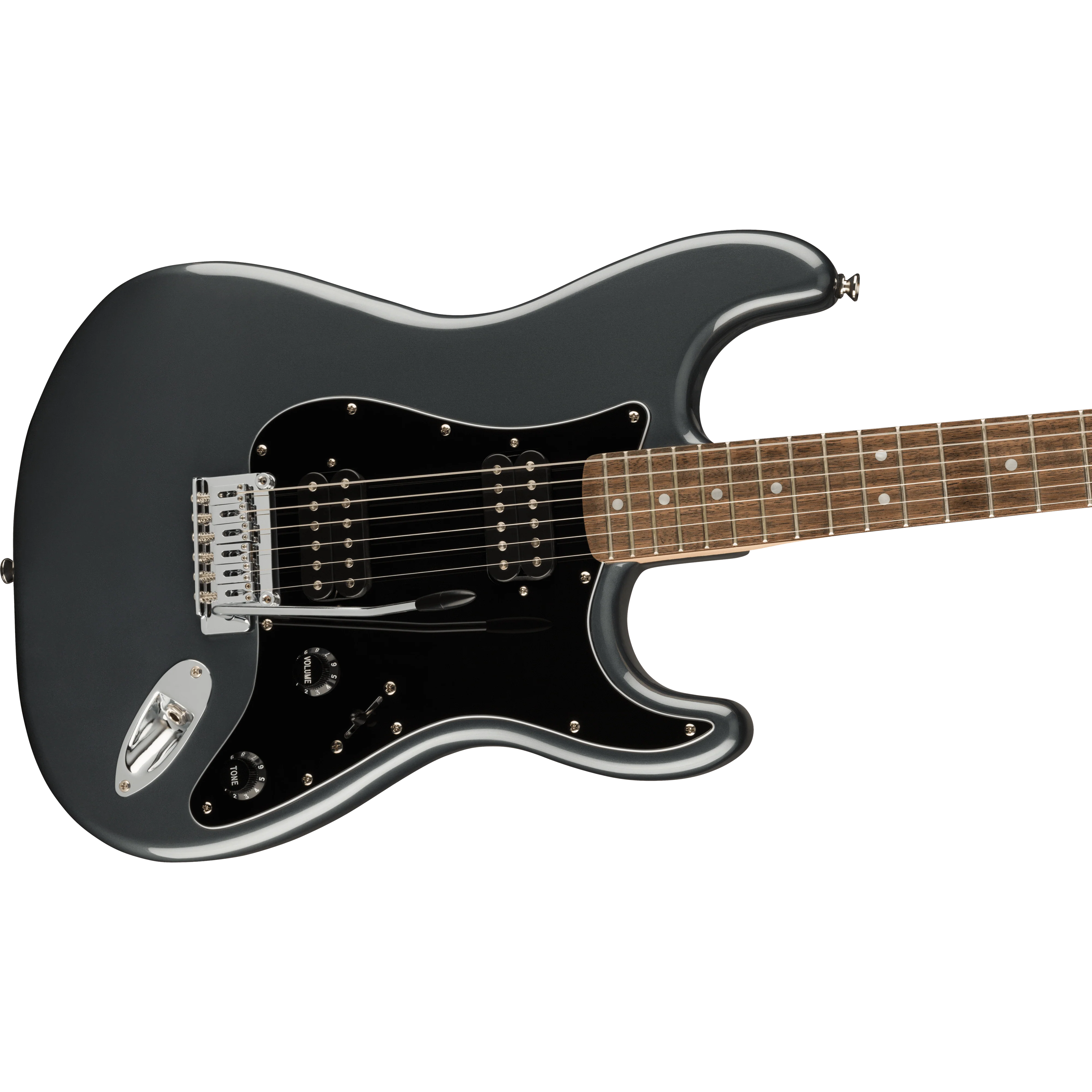 Squier 037-8051-569 Affinity Strat, HH, Laurel, BPG, Charcoal Frost Metallic - Image 3