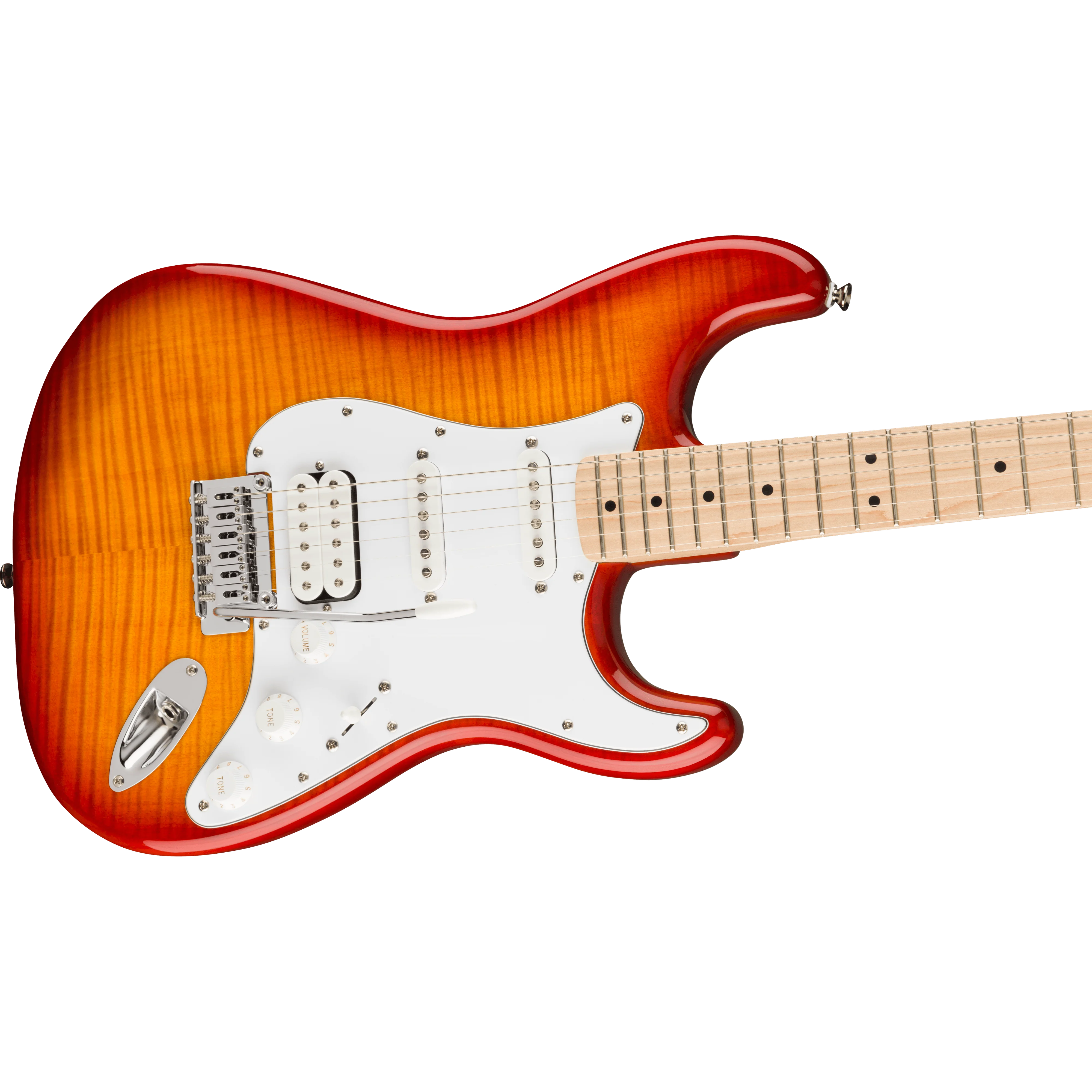 Squier 037-8152-547 Affinity Strat, HSS, Maple, WPG, FMT Sienna Sunburst - Image 3