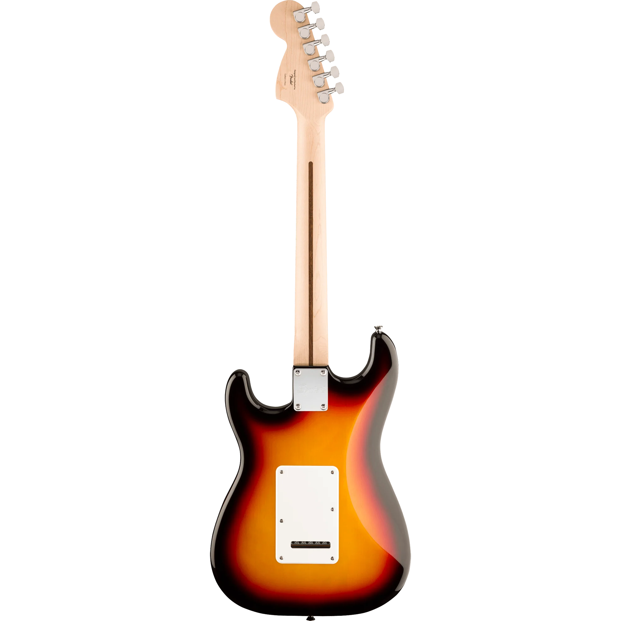 Squier 037-8180-500 Affinity Strat JR, HSS, Laurel FB, 3-Color Sunburst - Image 2
