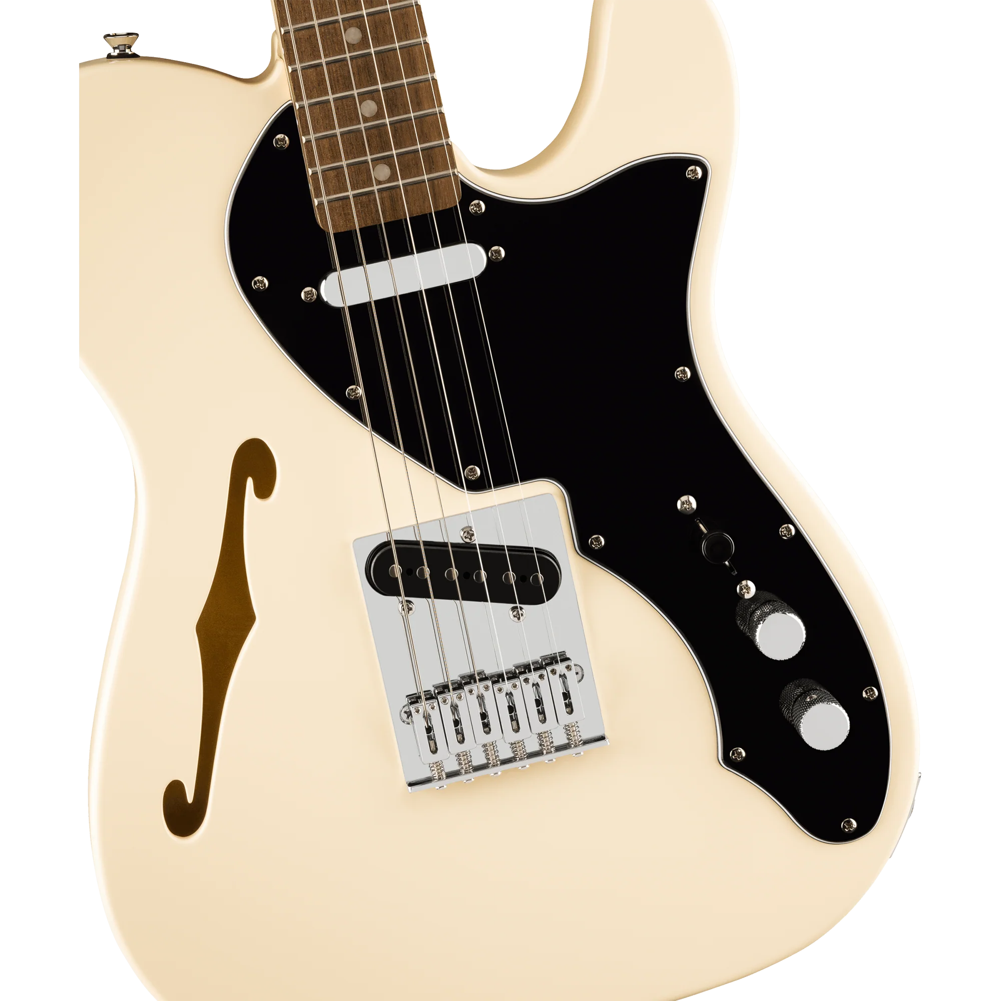 Squier 037-8271-505 Affinity Tele Thinline, Laurel FB, Olympic White - Image 3
