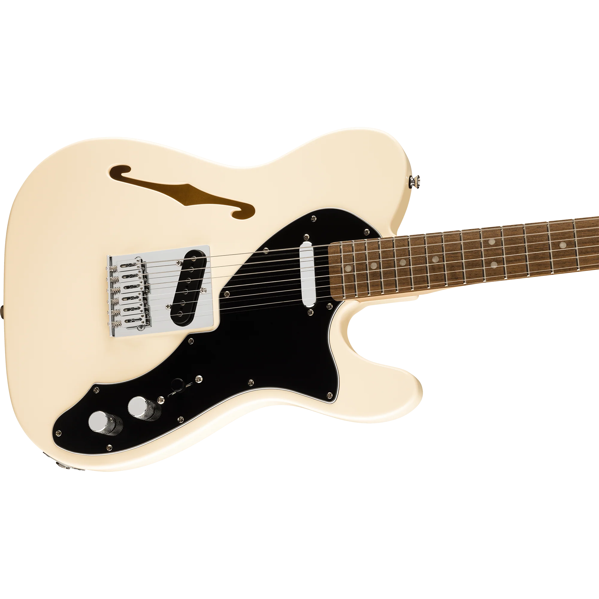 Squier 037-8271-505 Affinity Tele Thinline, Laurel FB, Olympic White - Image 4