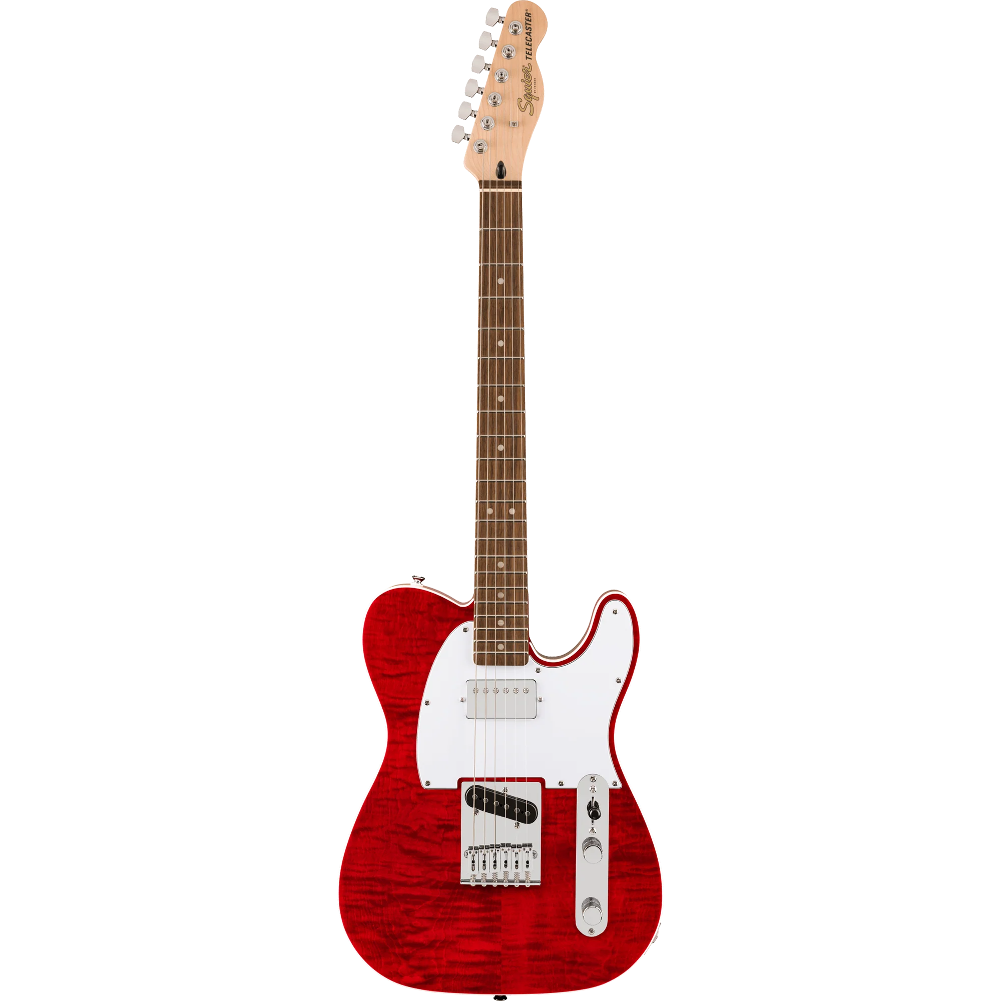 Squier 037-8280-538 Affinity Tele FMT, SH, Laurel FB, Crimson Red Transparent