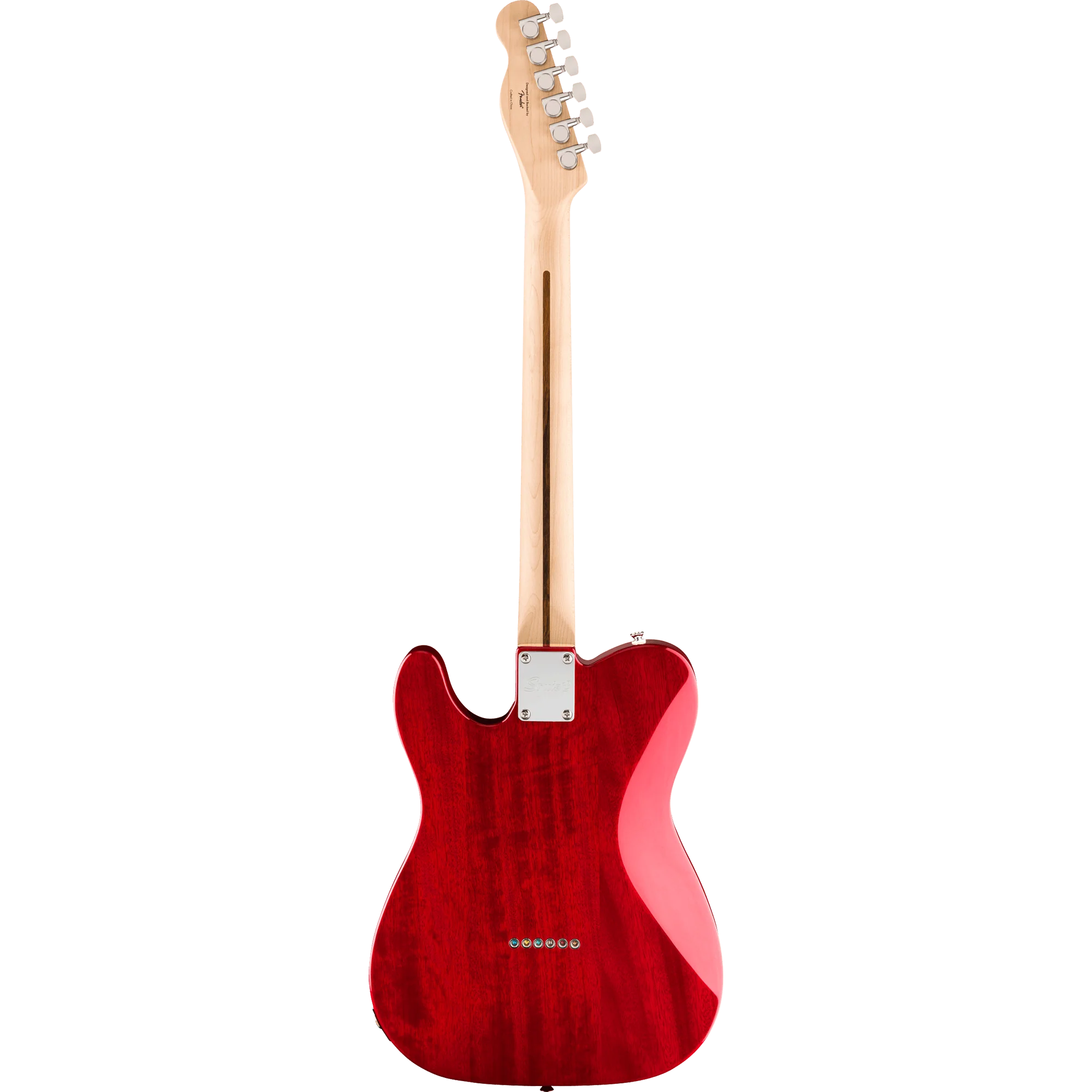 Squier 037-8280-538 Affinity Tele FMT, SH, Laurel FB, Crimson Red Transparent - Image 2