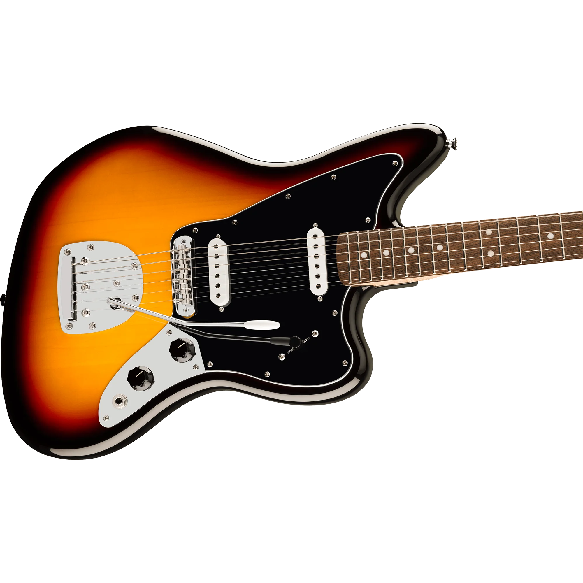 Squier 037-8401-500 Affinity Jaguar, Laurel FB, 3-Color Sunburst - Image 4