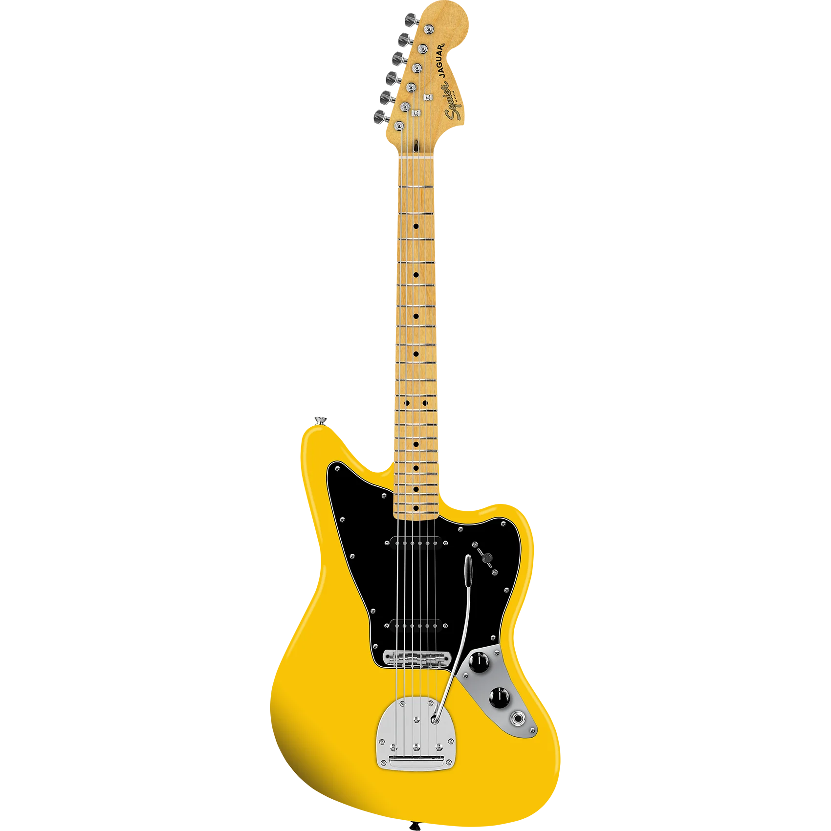Squier 037-8403-574 FSR Affinity Jaguar w/ Trem, SS, MN, Graffiti Yellow