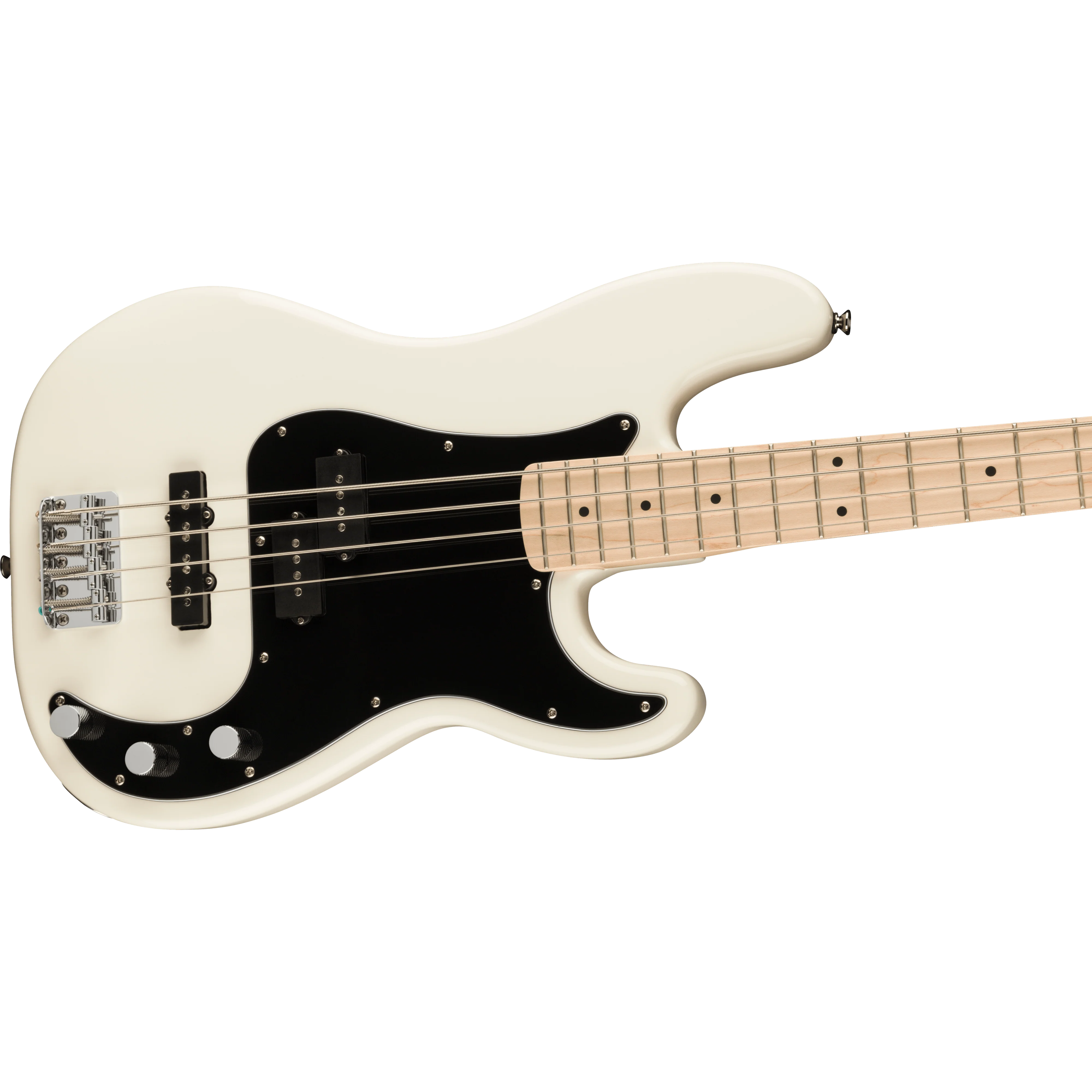Squier 037-8553-505 Affinity PJ Bass, Maple, BPG, Olympic White - Image 3