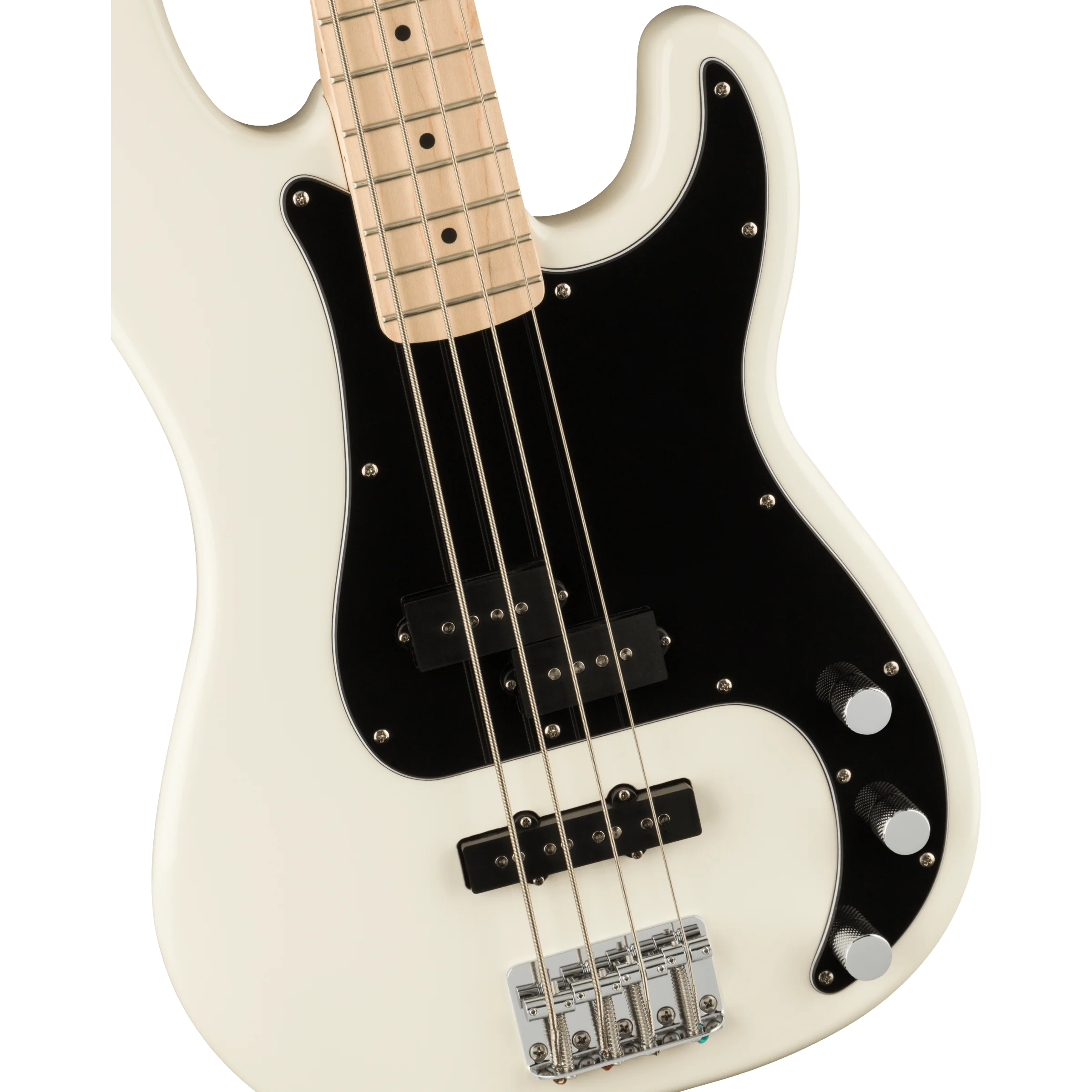 Squier 037-8553-505 Affinity PJ Bass, Maple, BPG, Olympic White - Image 4
