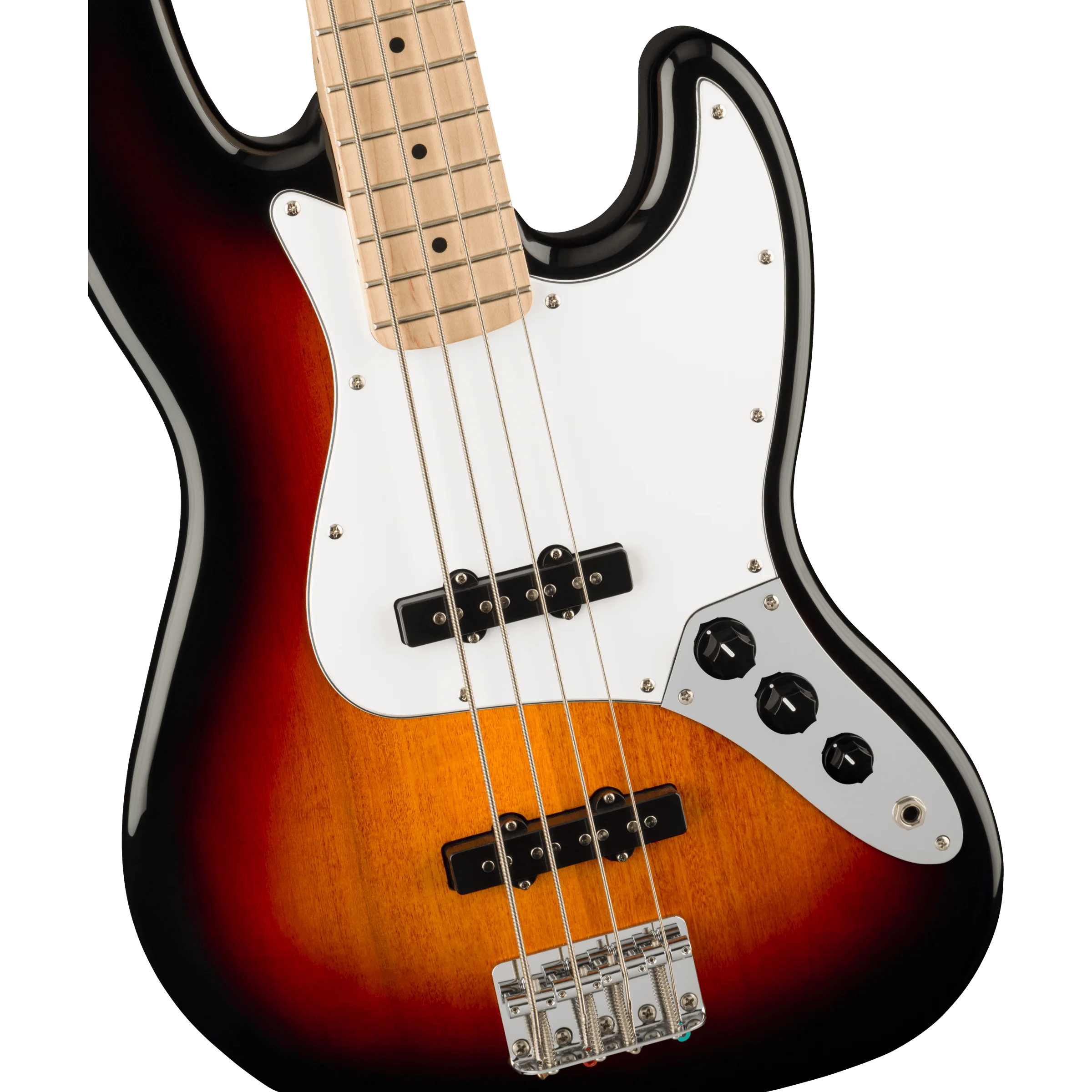 Squier 037-8602-500 Affinity J-Bass, Maple, WPG, 3-Color Sunburst - Image 3