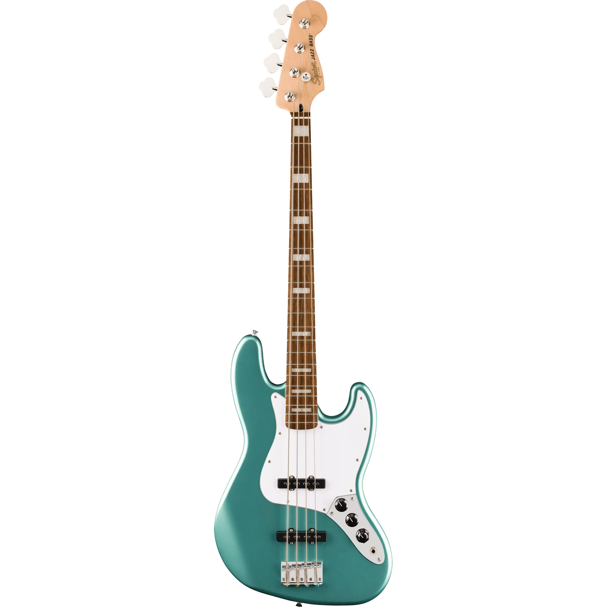 Squier 037-8700-585 Affinity J-Bass, Active, Laurel FB, Mystic Sea Foam Green