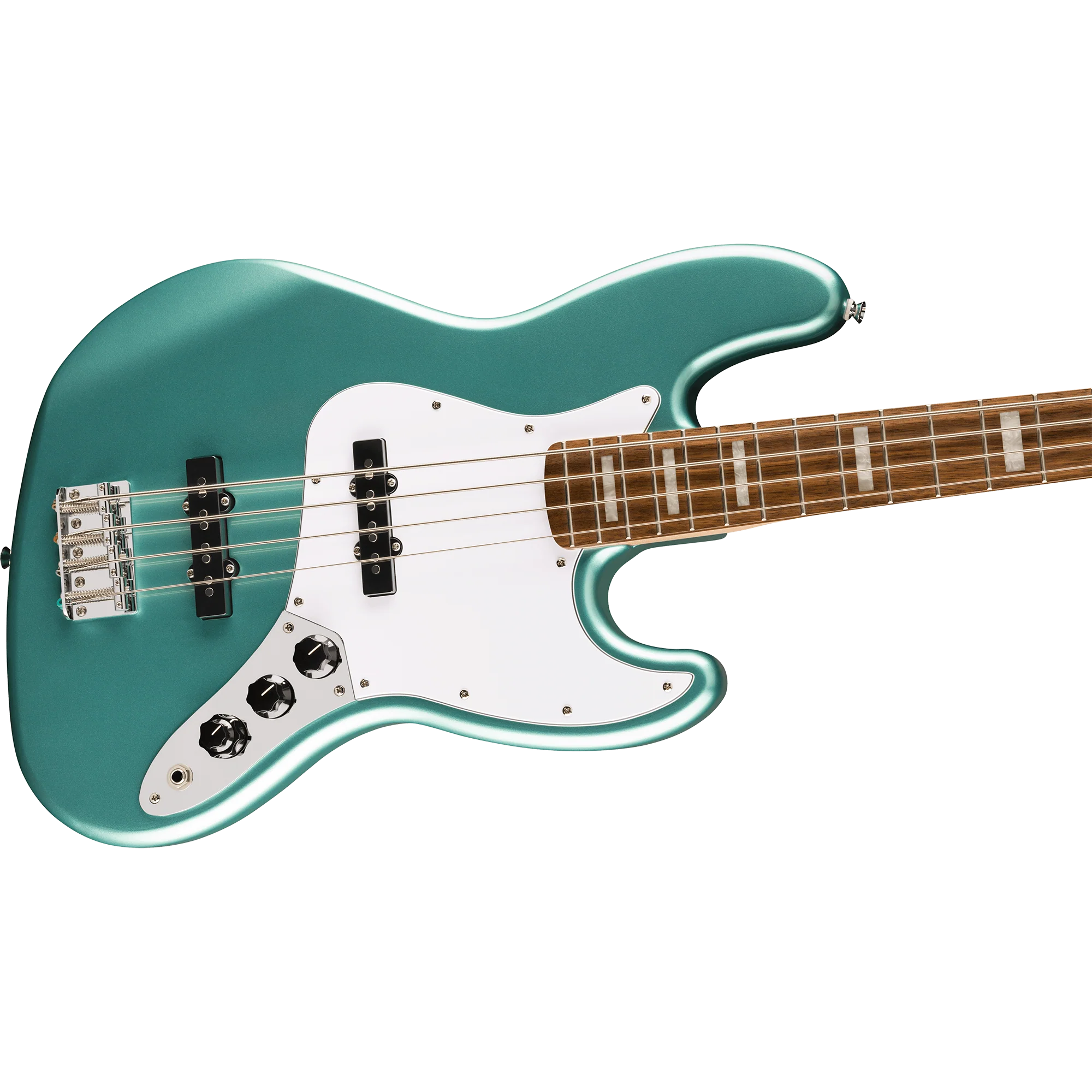 Squier 037-8700-585 Affinity J-Bass, Active, Laurel FB, Mystic Sea Foam Green - Image 3