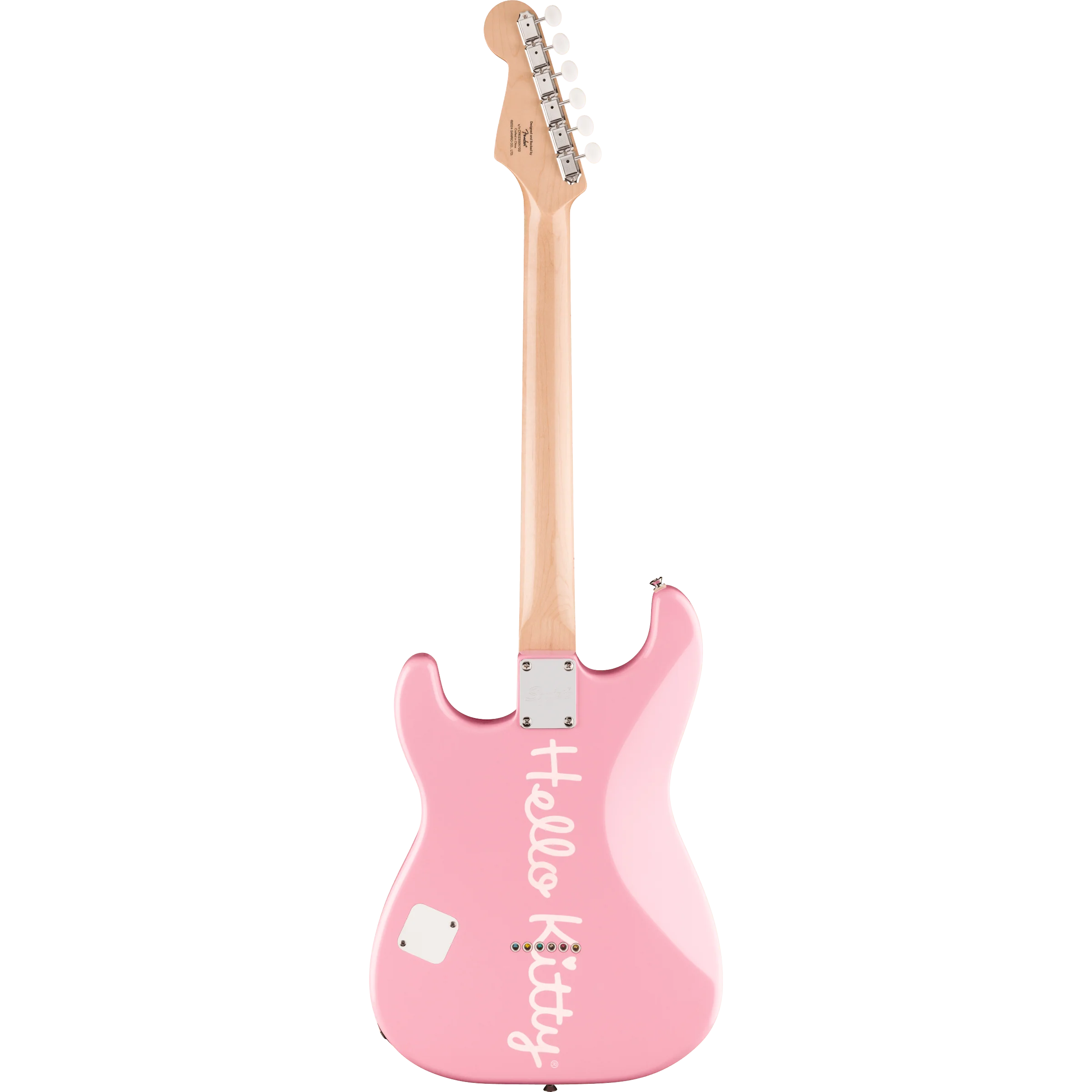 Squier 037-9102-970 LTD Hello Kitty Strat, Maple FB, Pink - Image 2