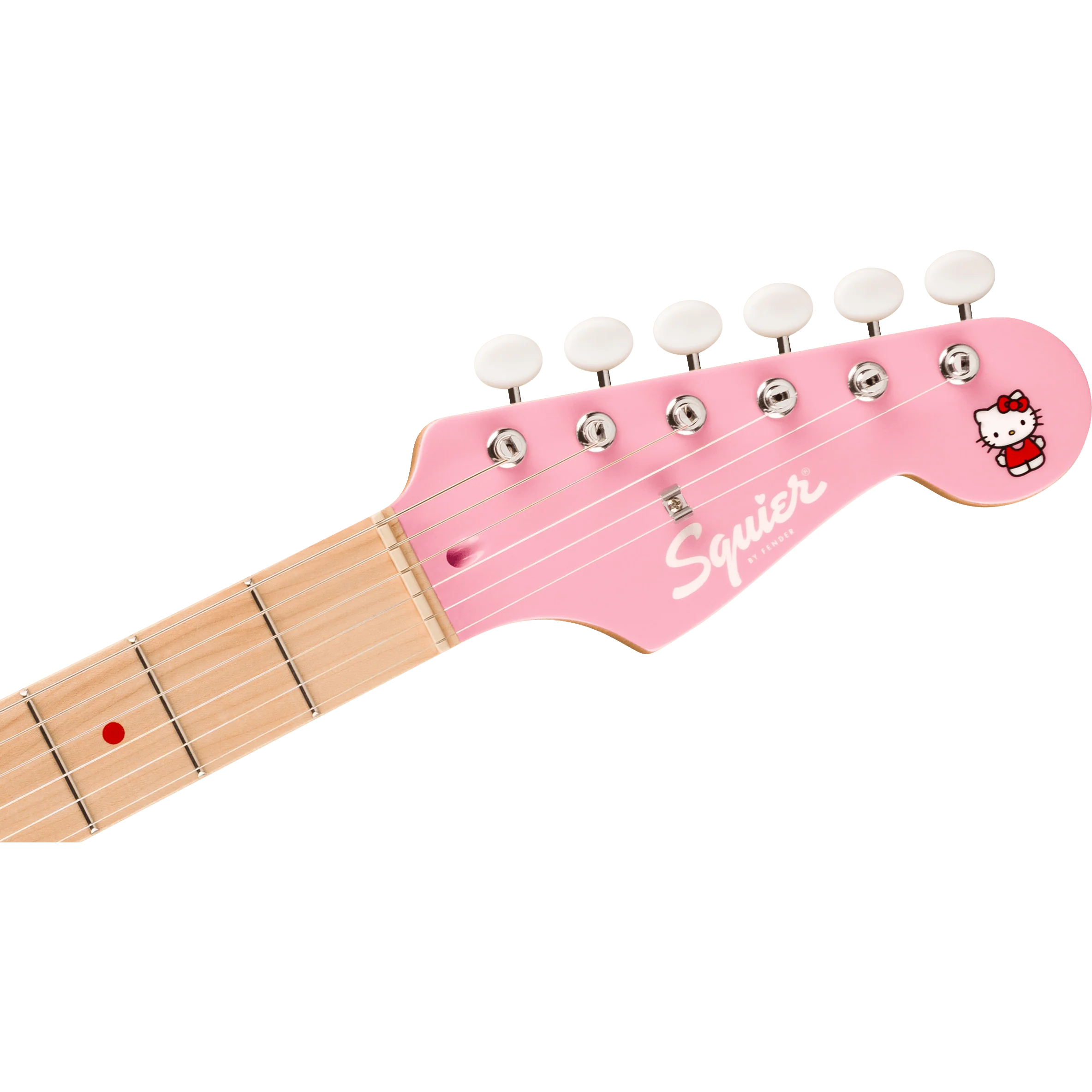 Squier 037-9102-970 LTD Hello Kitty Strat, Maple FB, Pink - Image 5