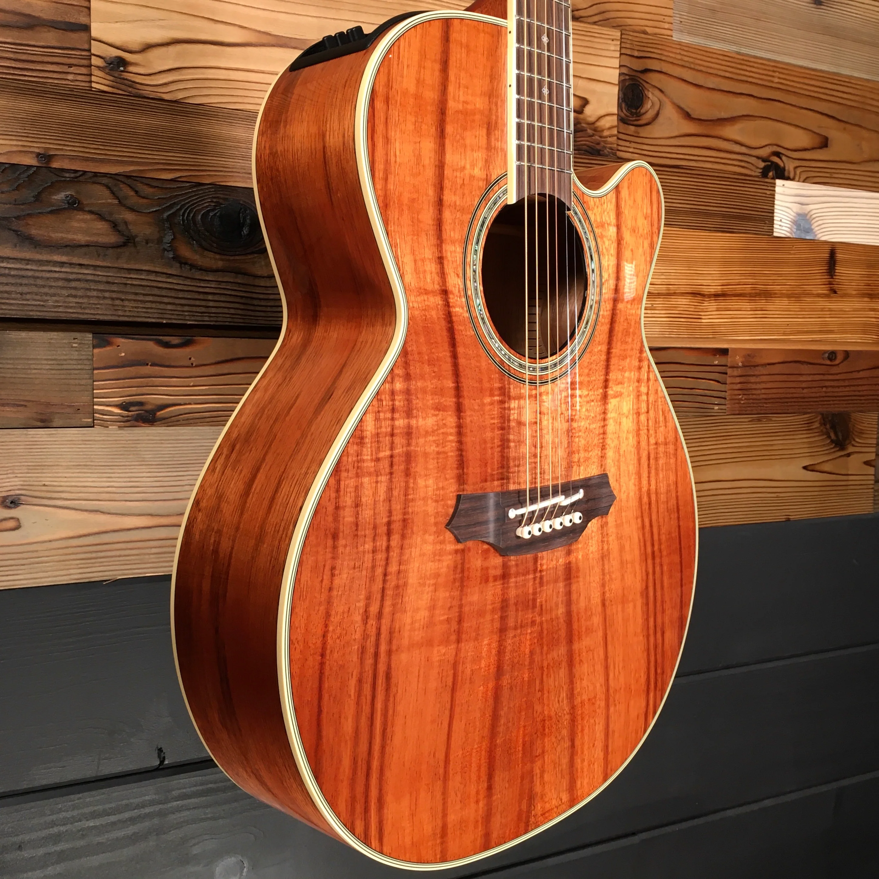 Takamine EF508KC NEX C/A Koa Top B&S Acoustic-Electric Guitar - Image 4