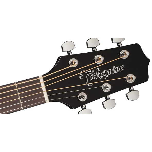Takamine GD30CE-BLK Dreadnought Acoustic-Electric Guitar, Black - Image 4