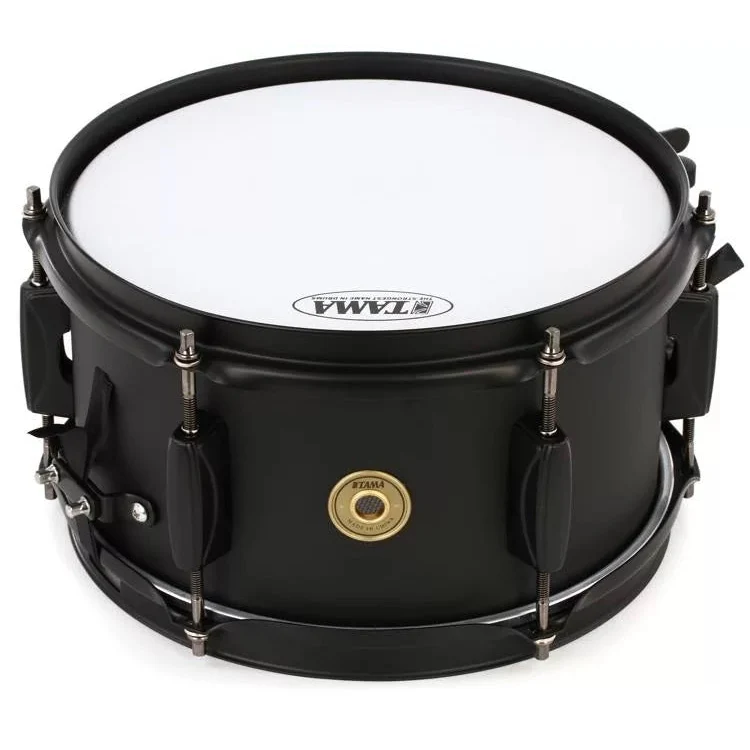 Tama BST1055MBK 5.5x10 Snare Drum, Metalworks Steel, Black/Black - Image 2