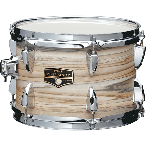 Tama IE52CNZW Imperialstar 5pc Complete Kit, 10, 12, 16, 22, 14s, Natural Zebrawood Wrap - Image 2