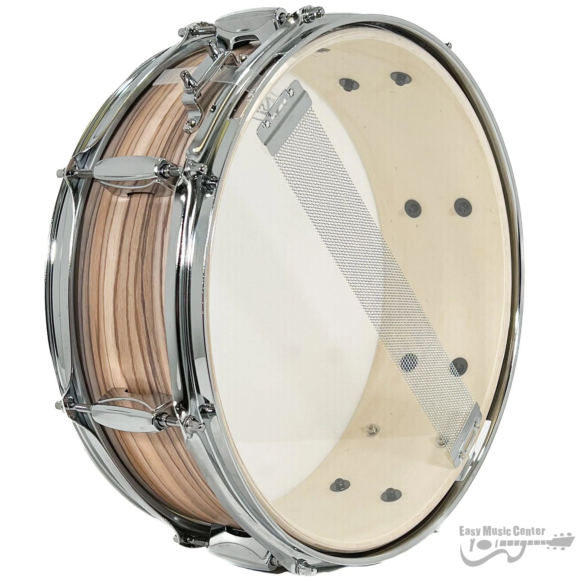 Tama IES145NZW 5x14 Snare Drum, Imperial Star Poplar, Natural Zebrawood Wrap - Image 2