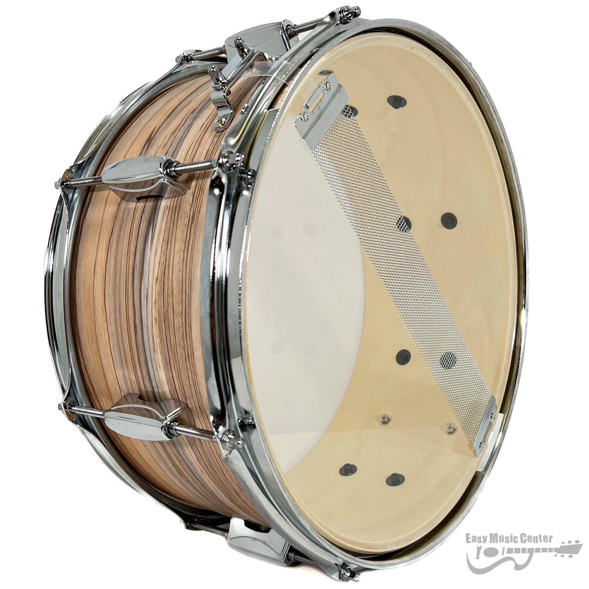 Tama IES1465NZW 6.5x14 Snare Drum, Imperial Star Poplar, Natural Zebrawood Wrap - Image 2