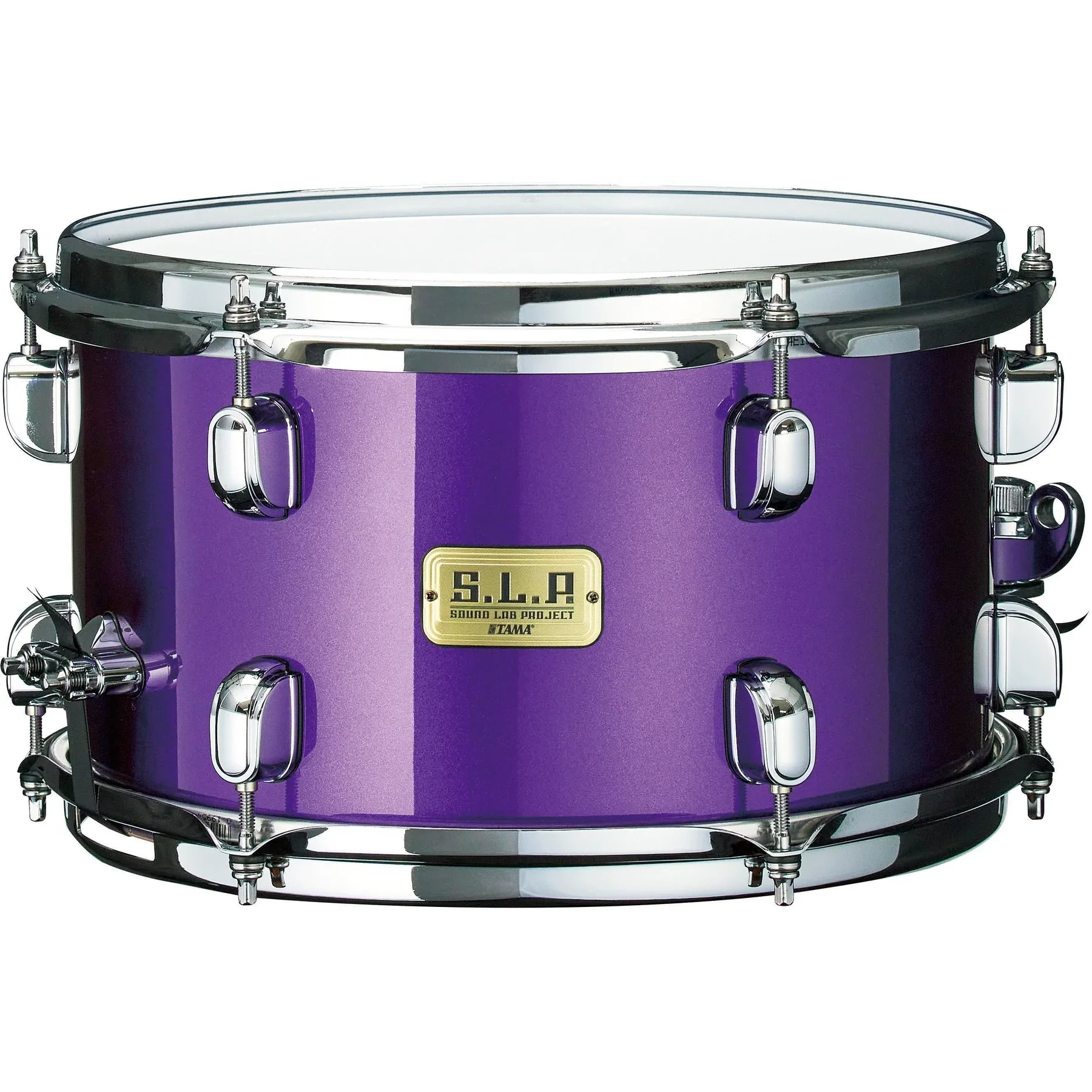 Tama LBU127CGPP 12x7 S.L.P. Signaure Clay Aeschliman Snare Drum, Mod Bubinga, Galactic Purple