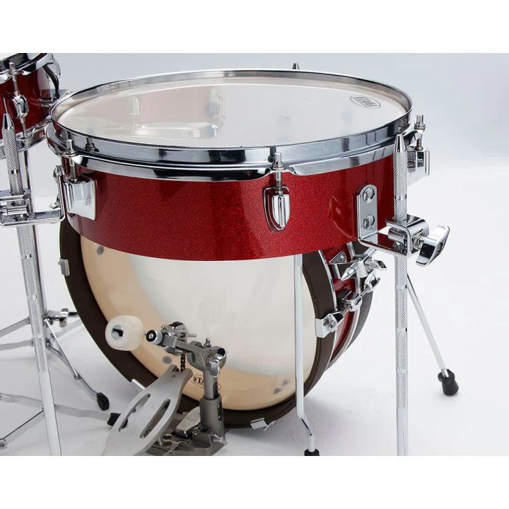 Tama LJK48PBRM Club-JAM Pancake 4pc Shell Kit, 10, 13, 18, 12s, Burnt Red Mist - Image 3