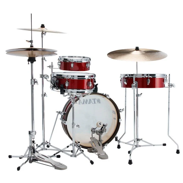 Tama LJK48PBRM Club-JAM Pancake 4pc Shell Kit, 10, 13, 18, 12s, Burnt Red Mist - Image 4