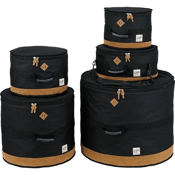 Tama TDSS52KBK Powerpad Designer Drum Bag Set (22, 10, 12, 16, 14), Black