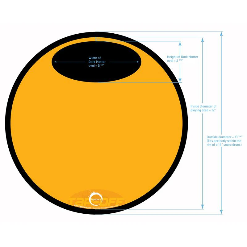 Tapspace TAP-OFF Dual-surface practice pad with high impact rim - Image 2