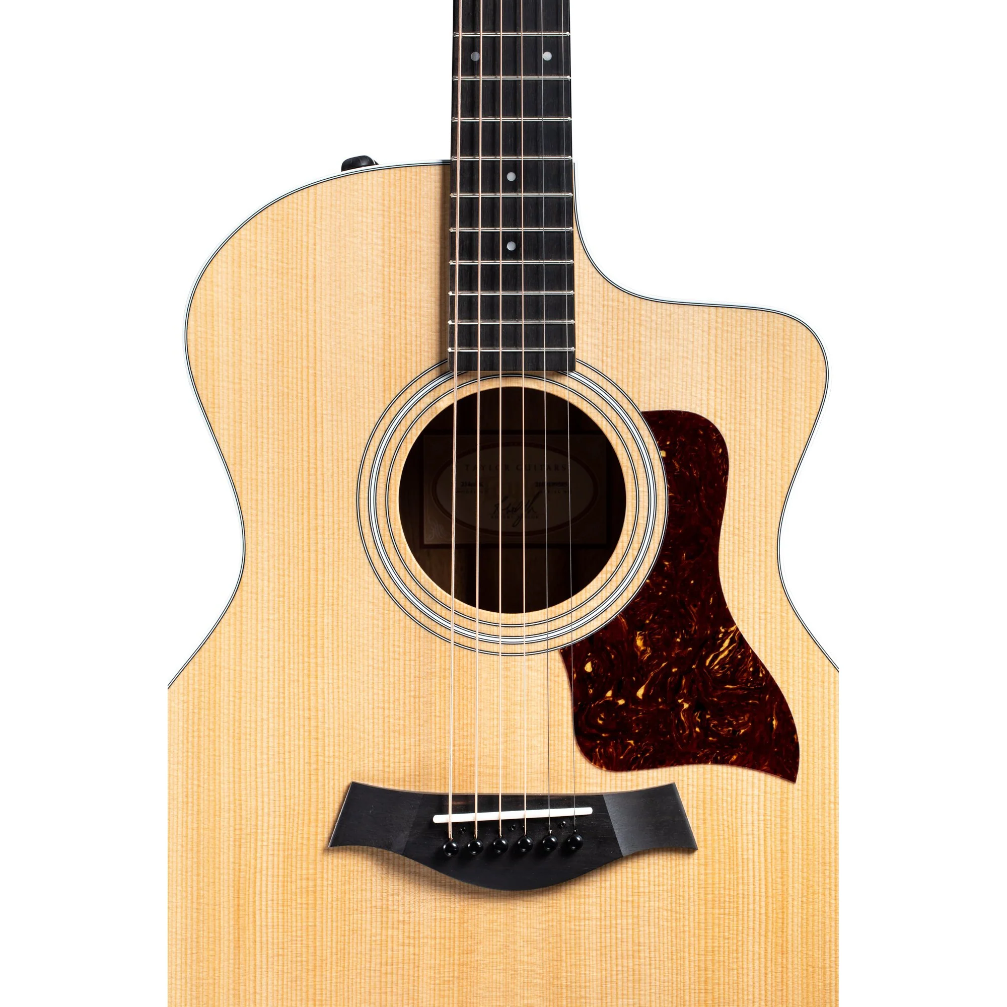 Taylor 214CE-K Grand Auditorium - Sitka Top, Layered Koa b/s, Cutaway, Electronics - Image 5
