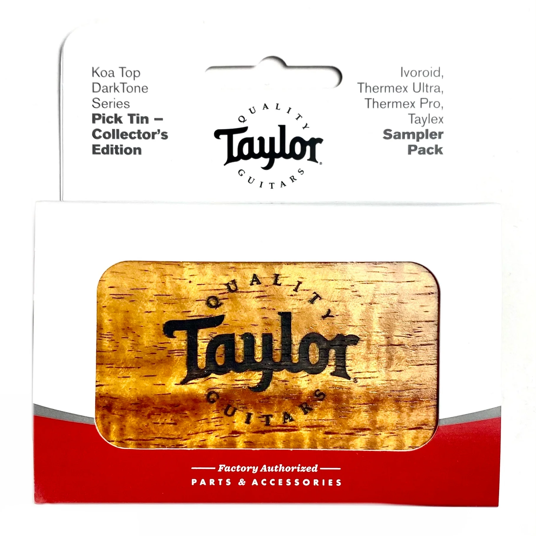 Taylor 2601 Koa Top Pick Tin, Collectable Darktone Series - Image 4