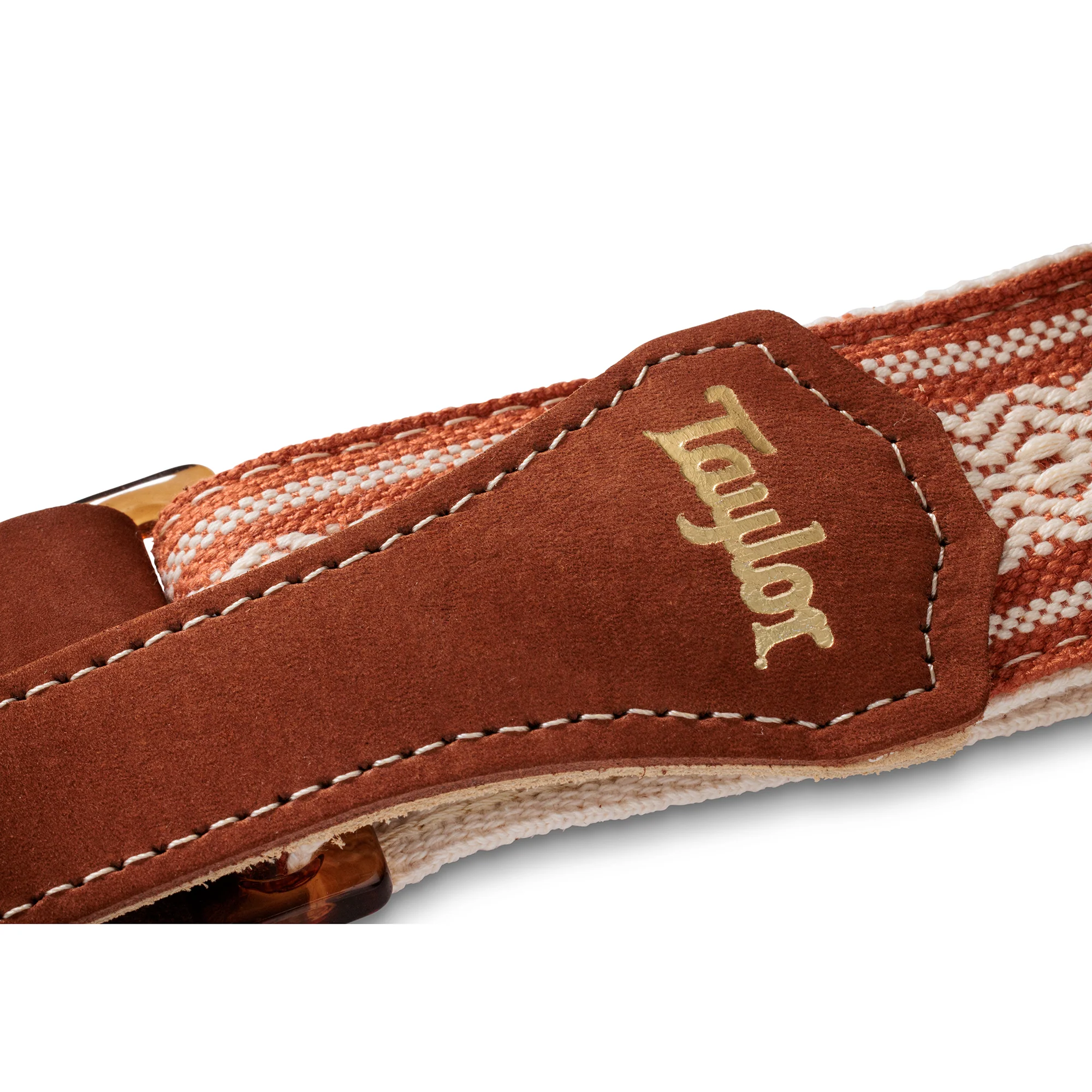 Taylor 4014-20 2" Academy Strap, Wht/Brn, Jacquard Cotton - Image 2