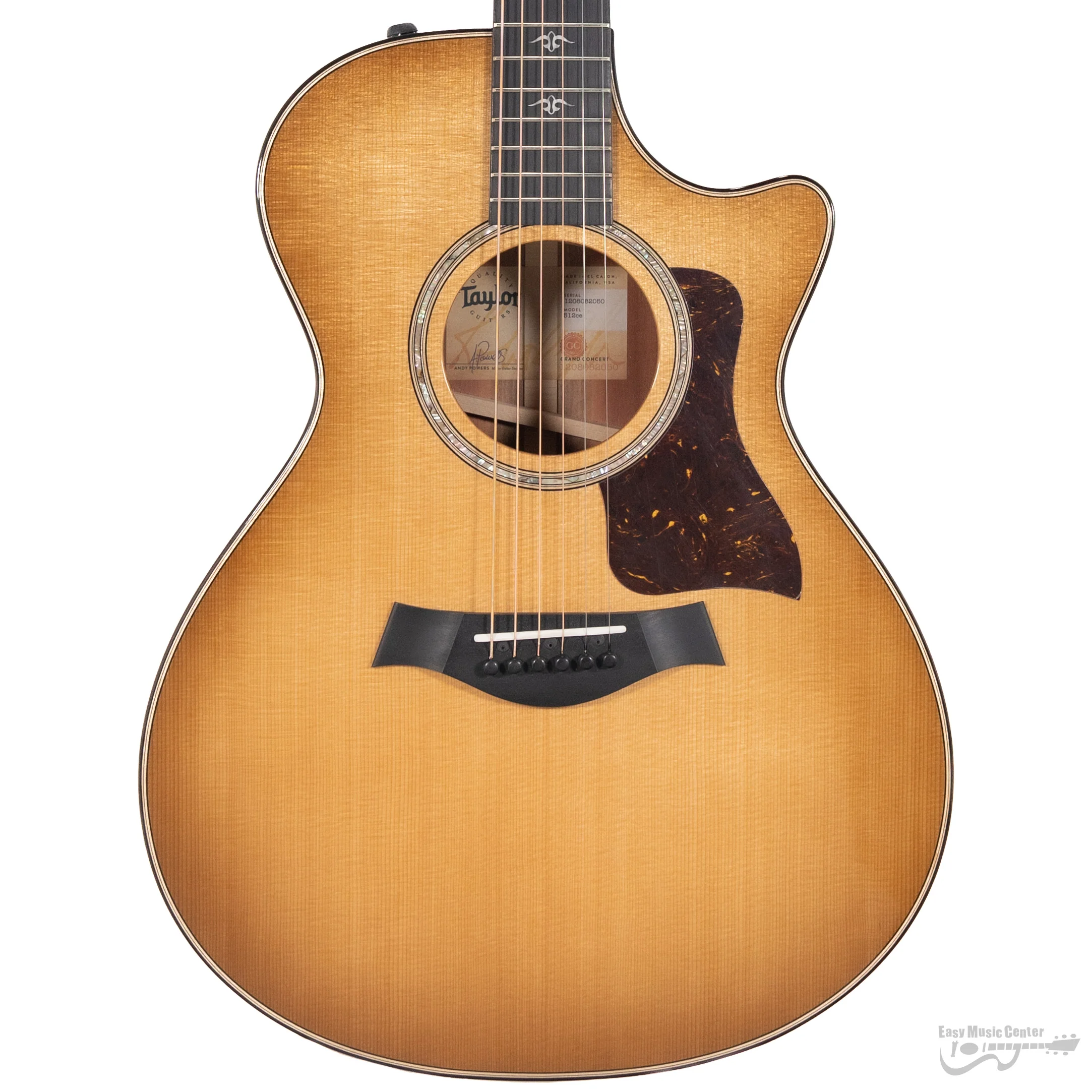 Taylor 512CE Grand Concert - Torrefied Sitka Top, Urban Ironbank b/s, Cutaway, Electronics 2022 (#1208082050) - Image 2