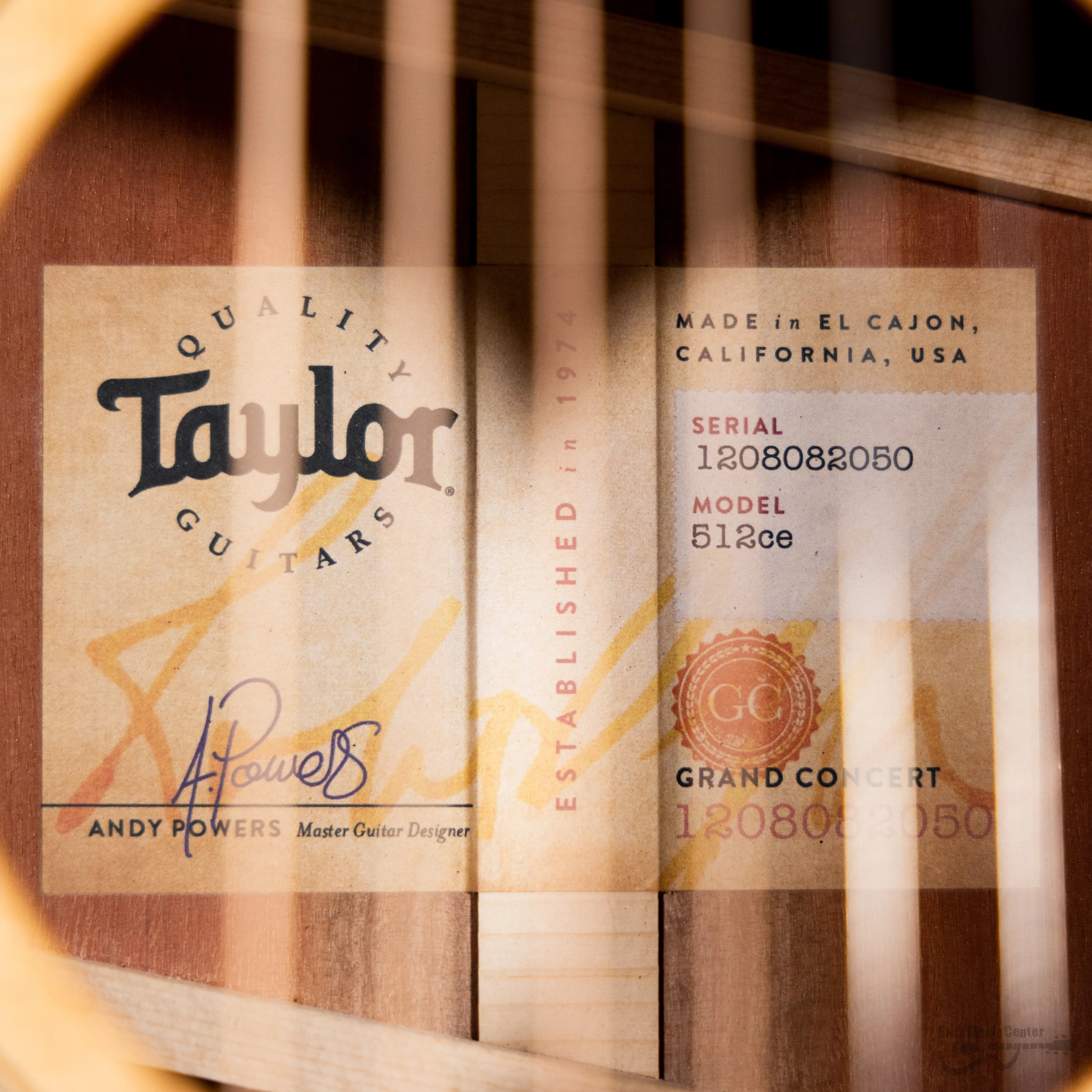 Taylor 512CE Grand Concert - Torrefied Sitka Top, Urban Ironbank b/s, Cutaway, Electronics 2022 (#1208082050) - Image 9