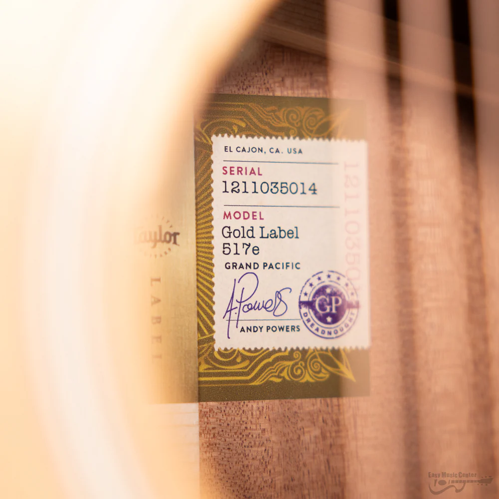 Taylor 517E-GL Gold Label 517e w/ Electronics, Natural (#1211035014) - Image 11