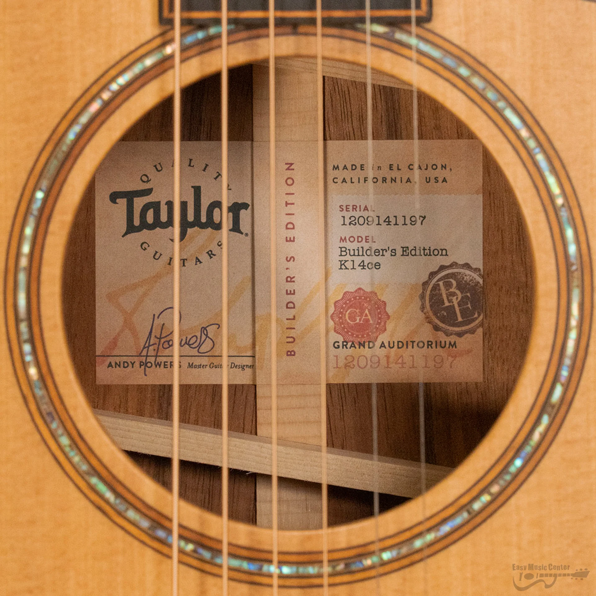 Taylor K14CE-BE Grand Auditorium Koa Acoustic-Electric Guitar 2021 (#1209141197) - Image 10