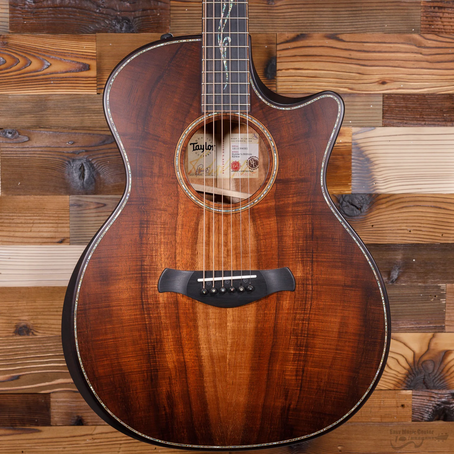 Taylor K24CE-BE Grand Auditorium Builders Edition Koa Acoustic-Electric Guitar (#1211064021) - Image 2