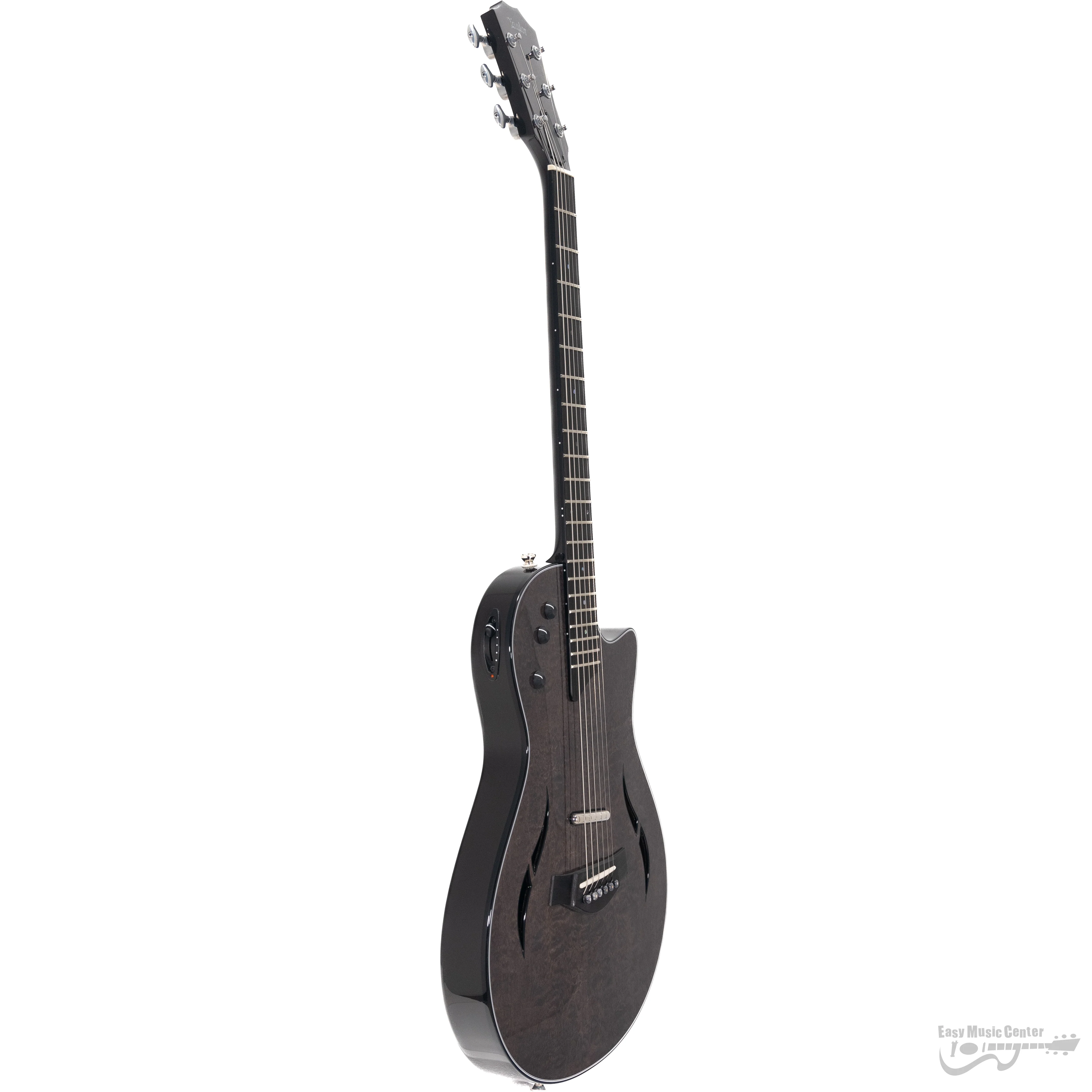Taylor T5Z-LTD-SHARK 2022 Limited Edition Thinline Acoustic-Electric Guitar, Qulited Maple Top, Shark Grey, Electronics (#1206232002) - Image 3