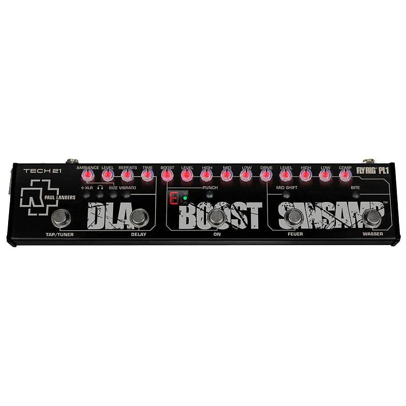 Tech21 FR-PAUL Paul Landers Signature Fly Rig - SansAmp, EFX, Boost for Guitar