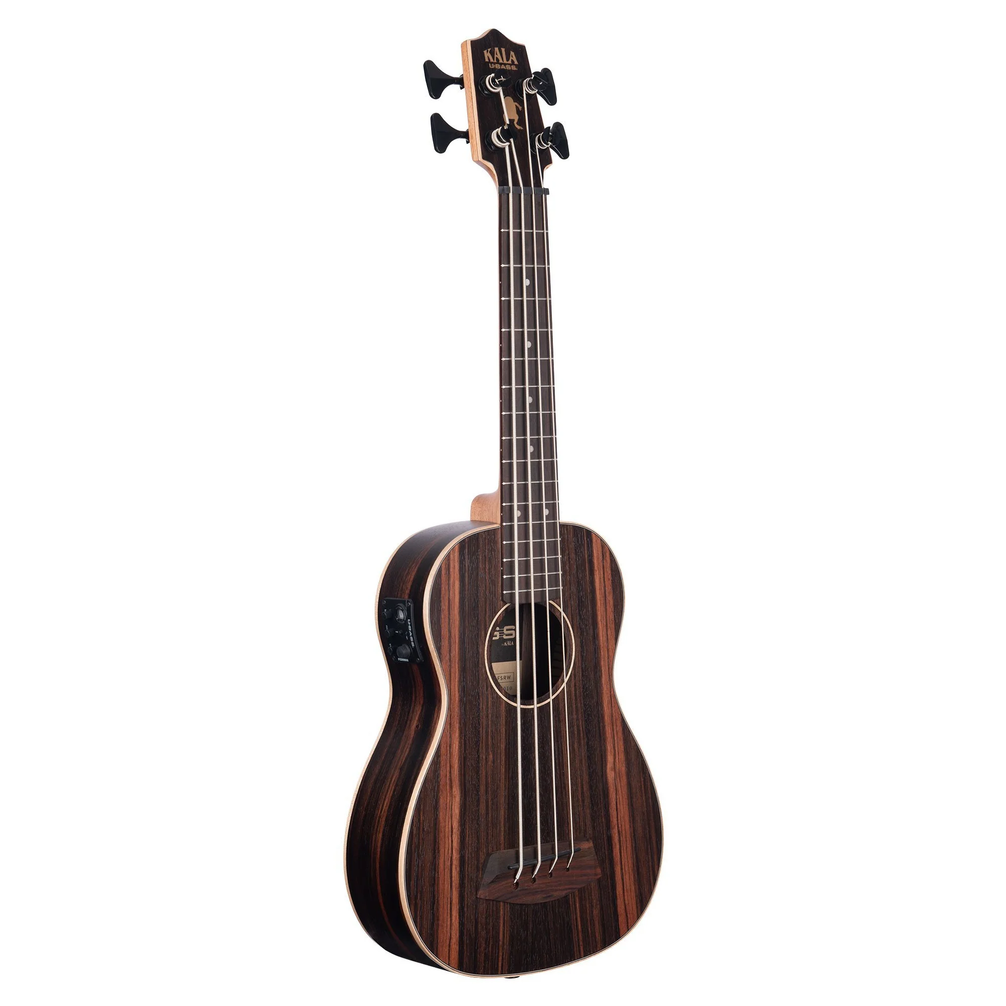 Kala UBASS-EBY-FSRW U-BASS Acoustic-Electric Fretted Bass with Round Wound Strings - Image 3