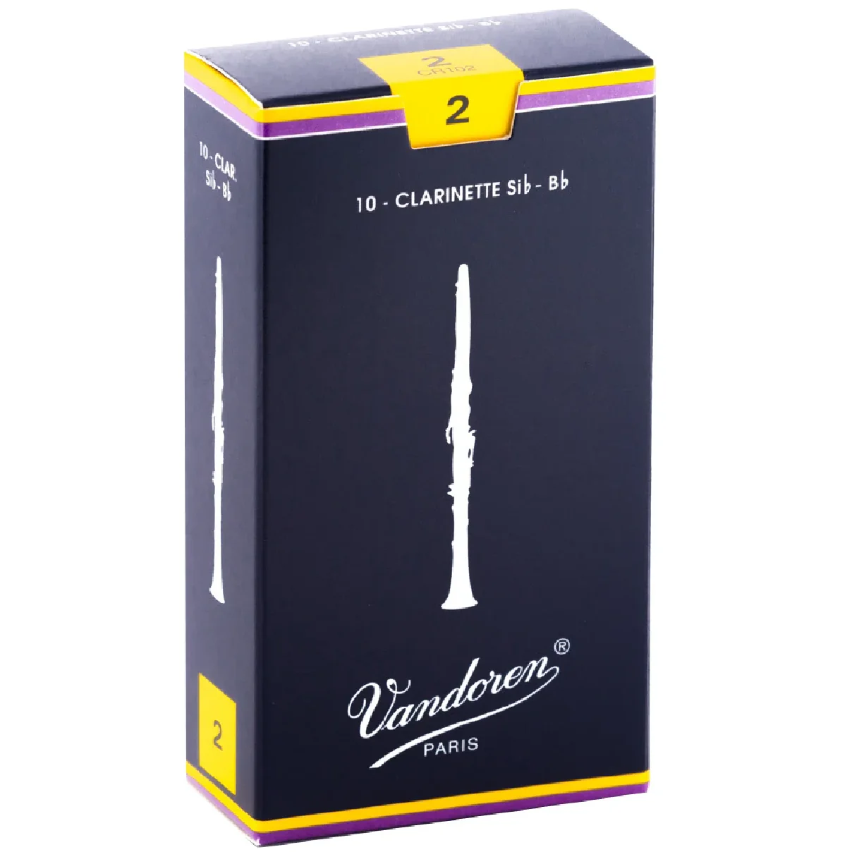 Vandoren CR102 2; Bb clarinet reeds; Vandoren Traditional; 10/box